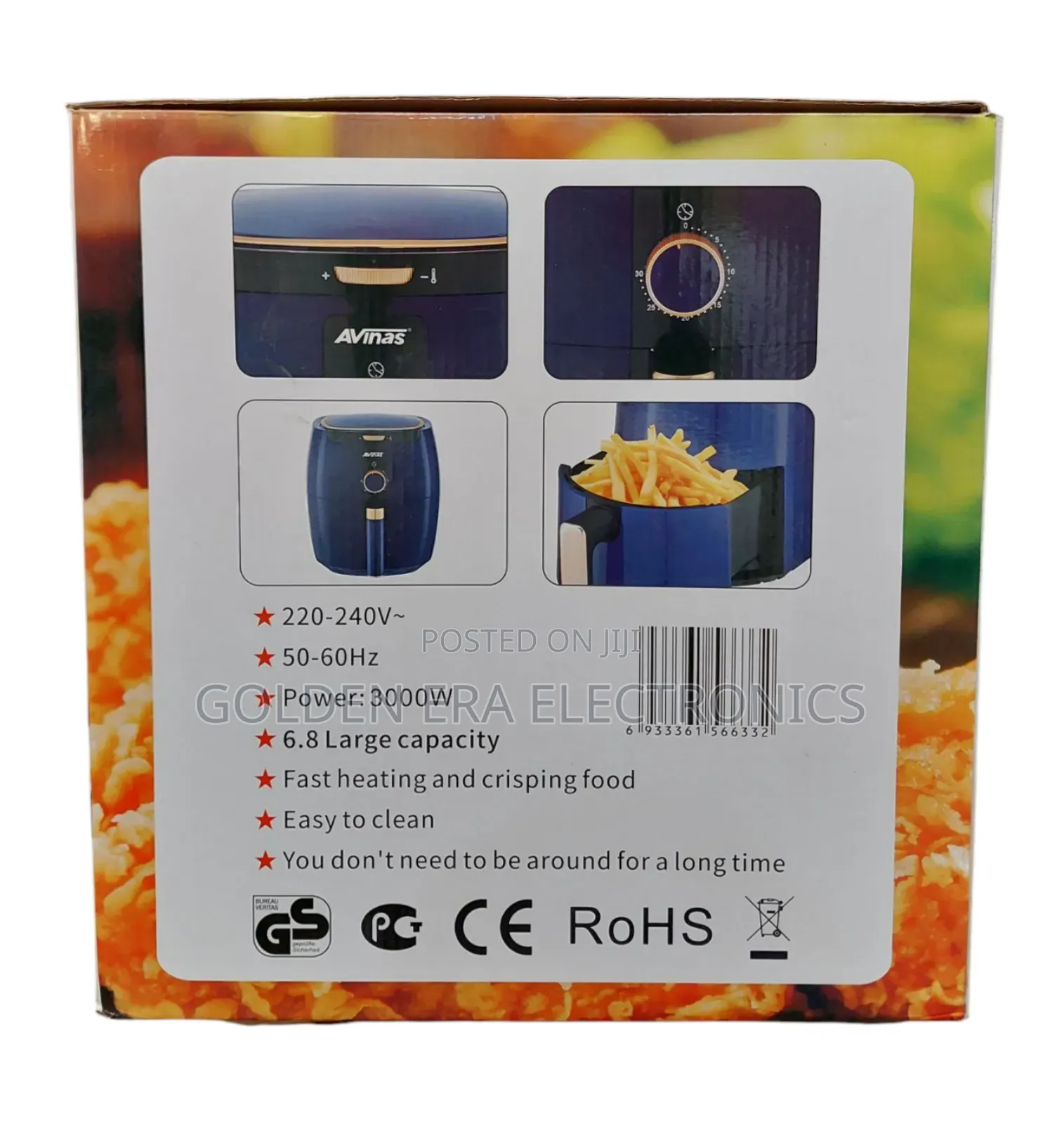 Avinas Air Fryer 6.8litrs