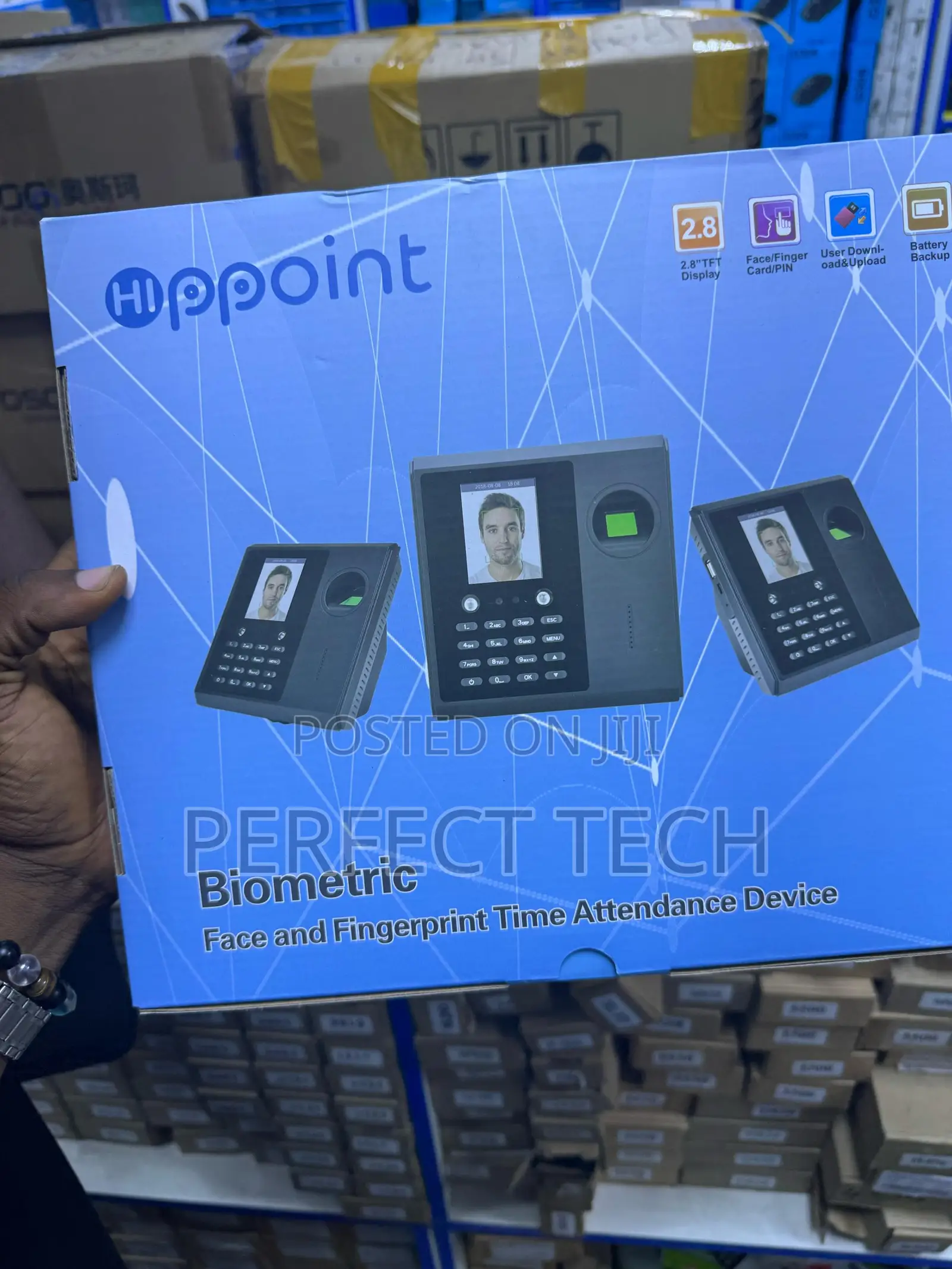 Hi-ppoint Biometric Face And Fingerprint Time Attendance