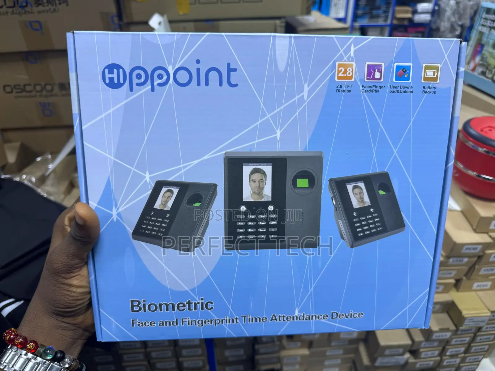 Hi-ppoint Biometric Face And Fingerprint Time Attendance