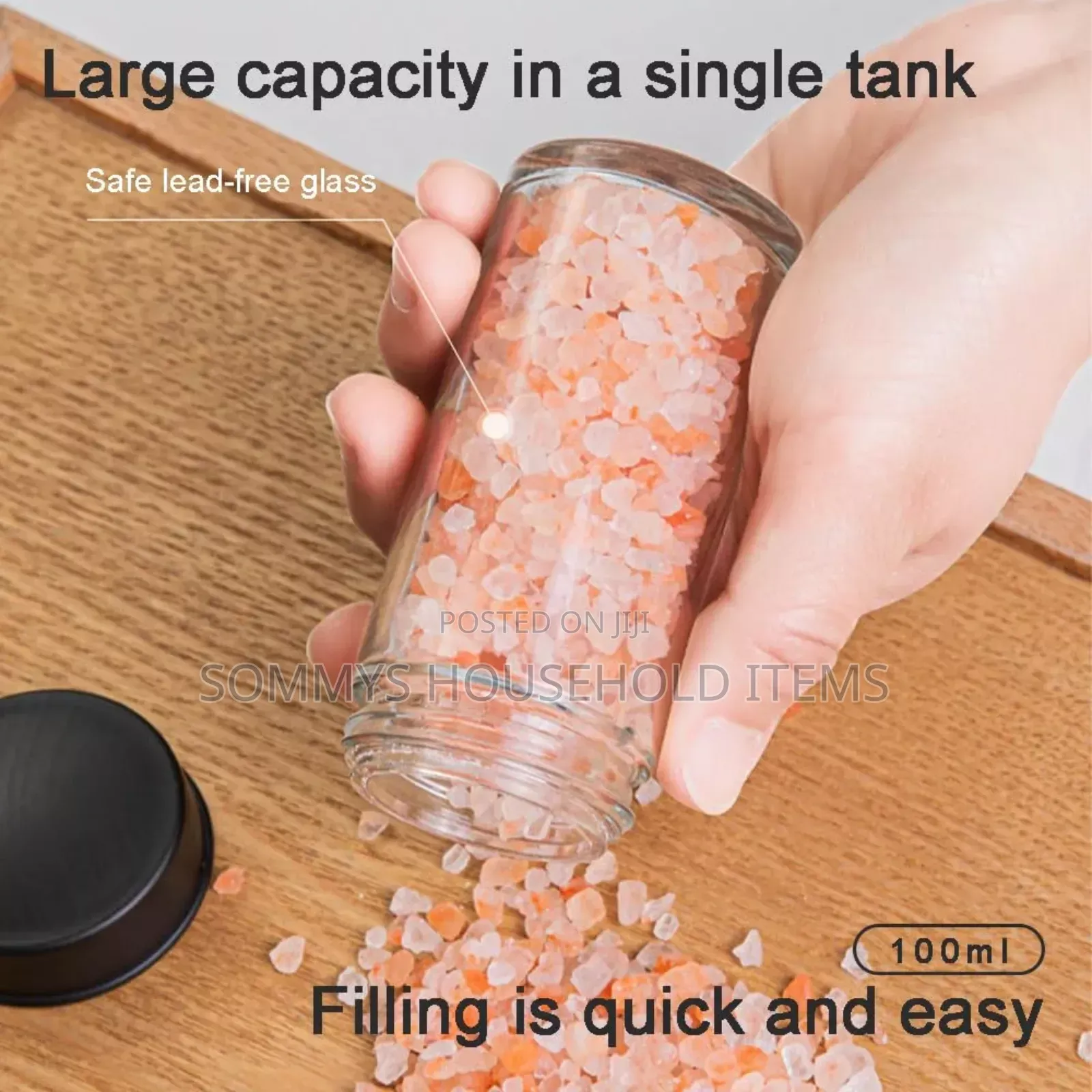 Rotating Spice Rack (18pcs Glass Jar Container)