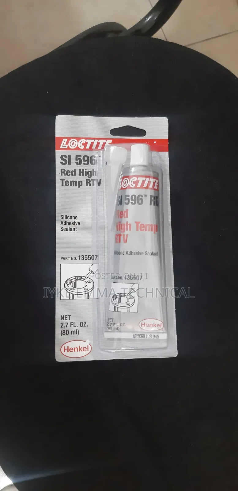Loctite Si 596 Red High Temp Rtv Silicone Adhesive Sealant