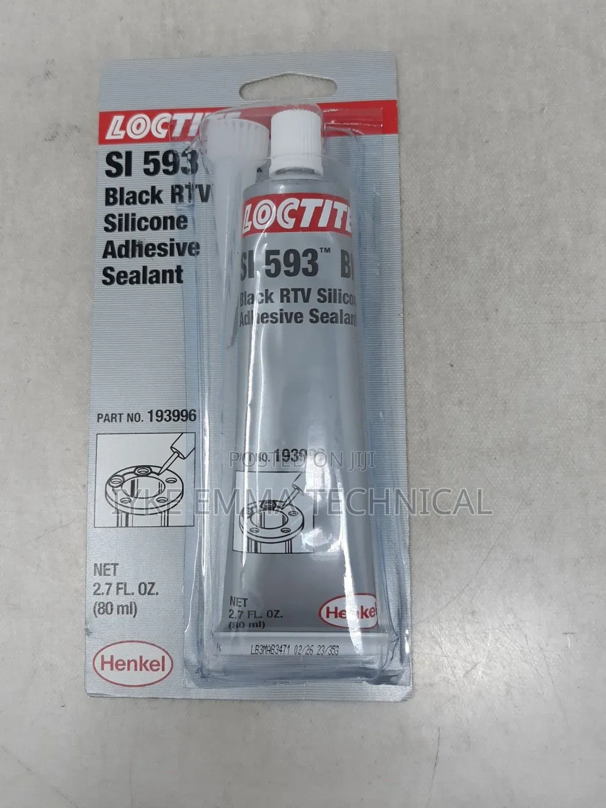 Loctite Si 593 Black RTV Silicone Adhesive Sealant