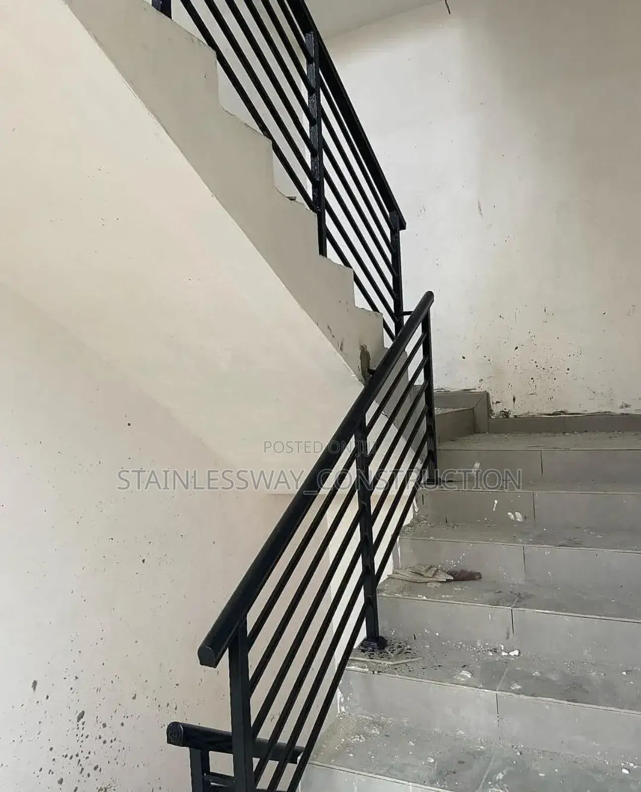 Staircase Iron Black Handrail