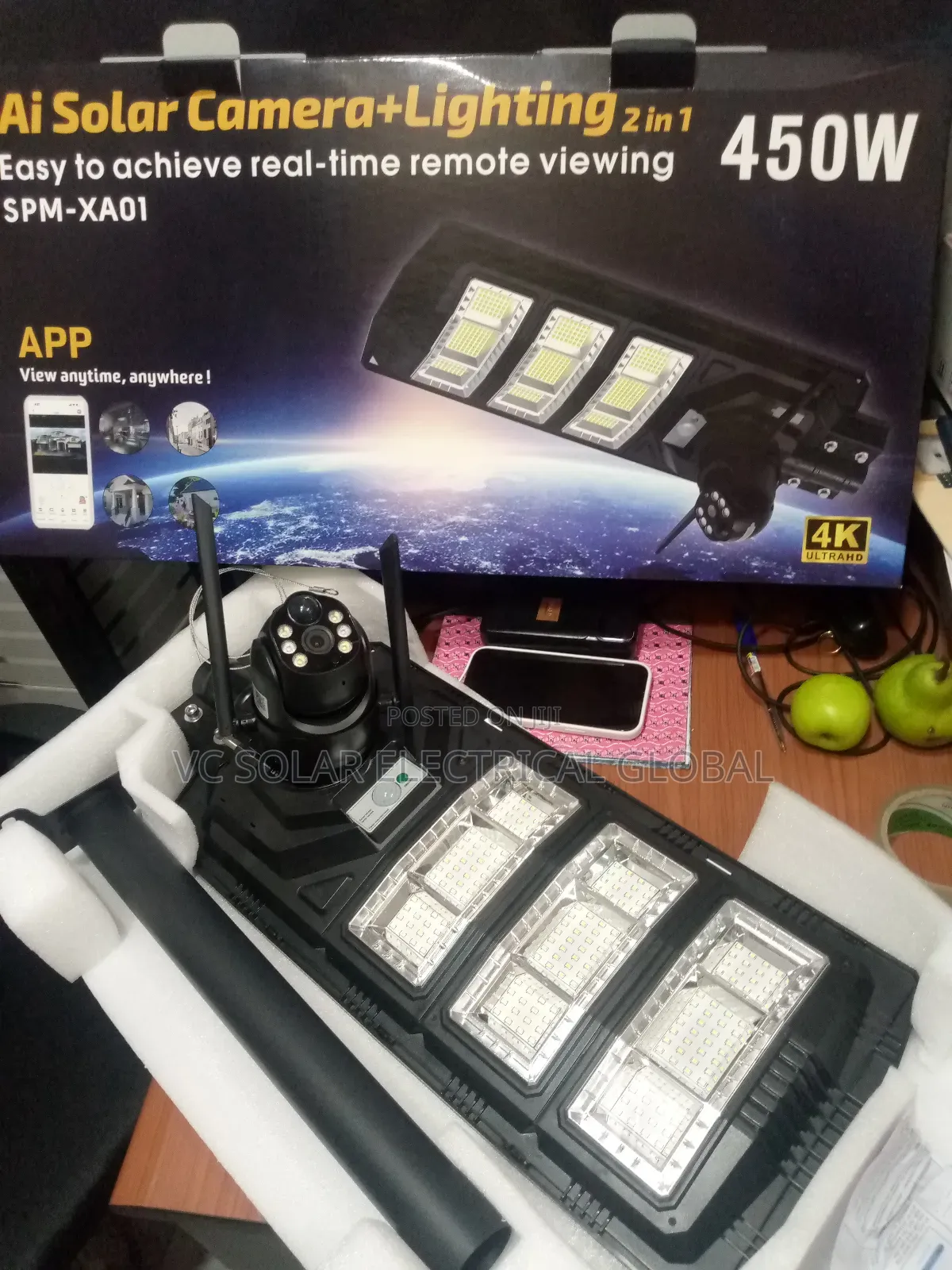 3 Divided Solar Street Light With Camera