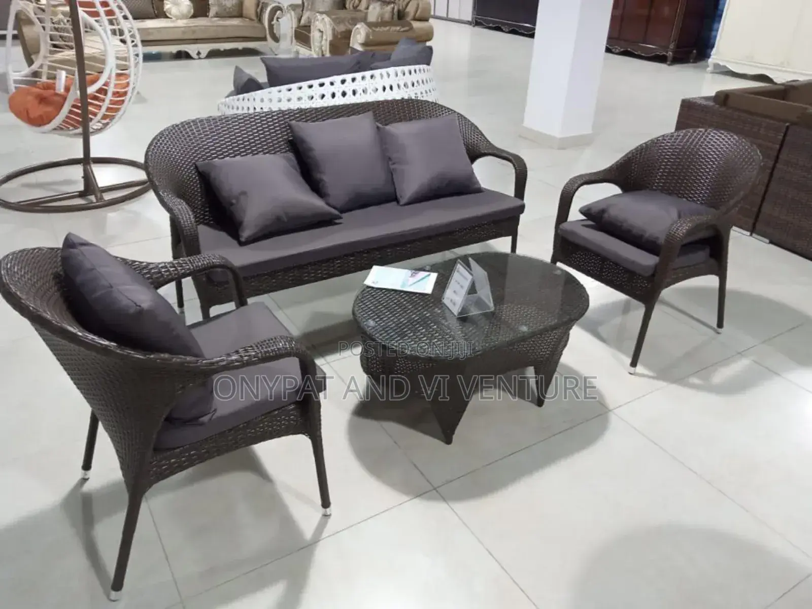 Life Mate 5 Seaters Rattan Sofa Couch With Cushion