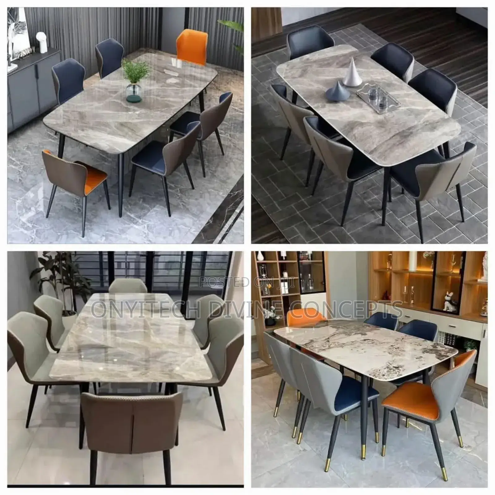 Modern Design Dining Set by 6