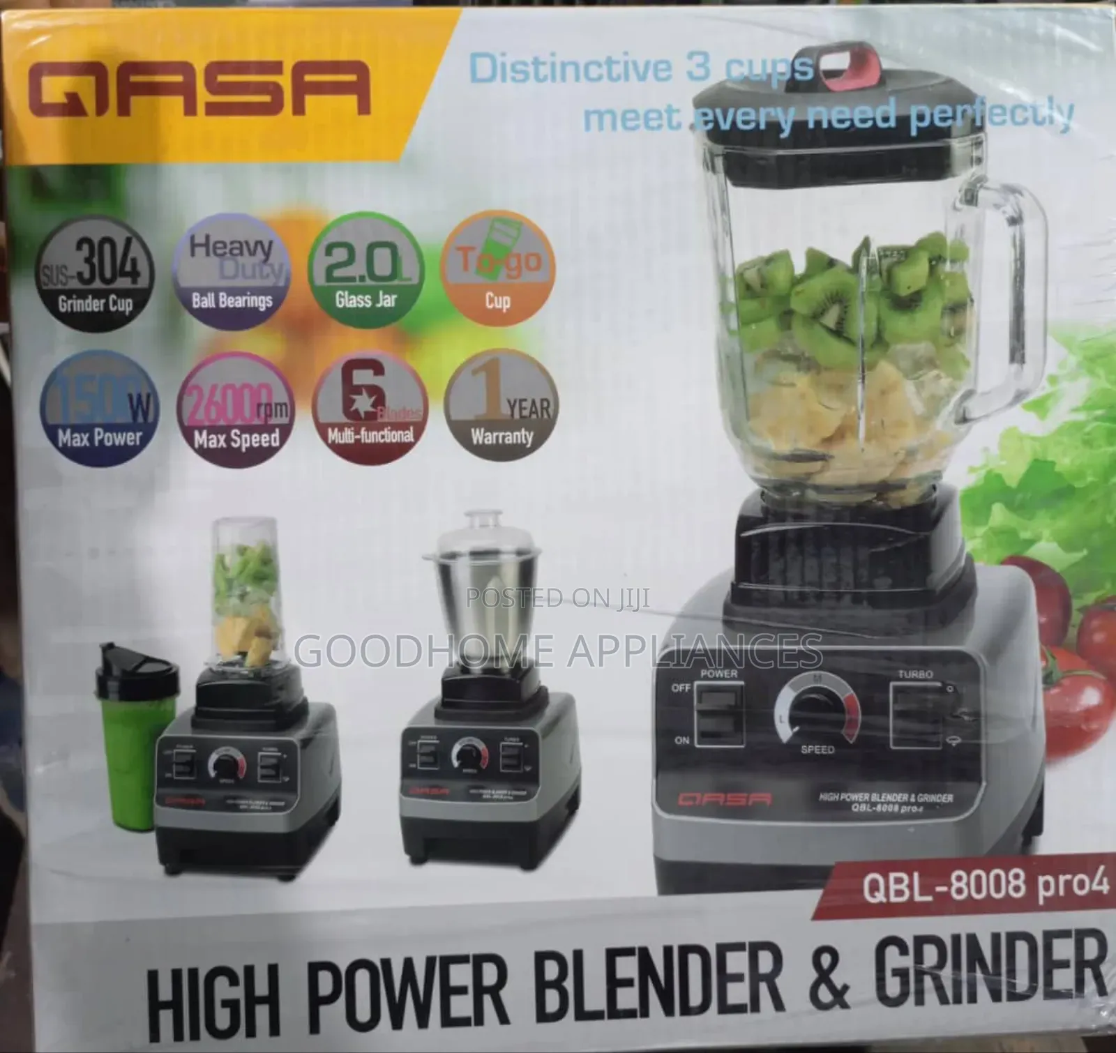 Qasa Pro 4 Blender and Grinder