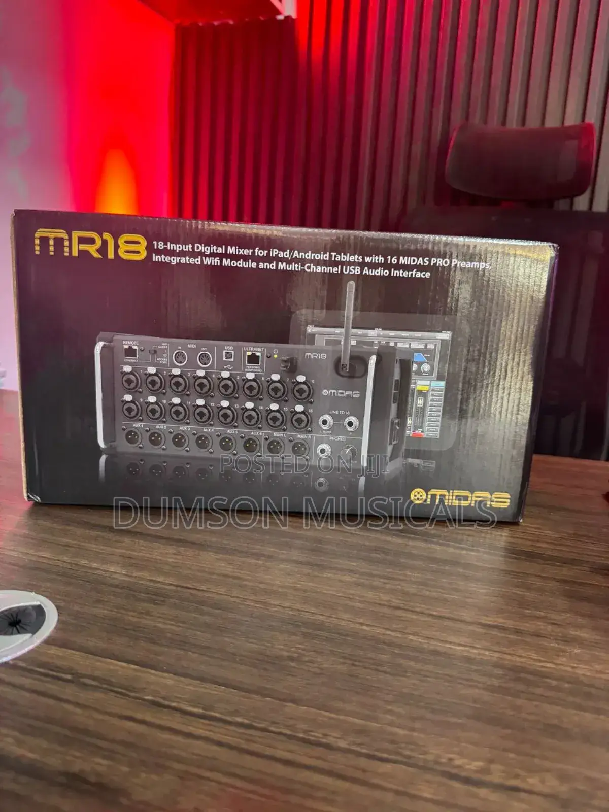 Midas Mr18- 18input Digital Mixer for iPad-android Tablets