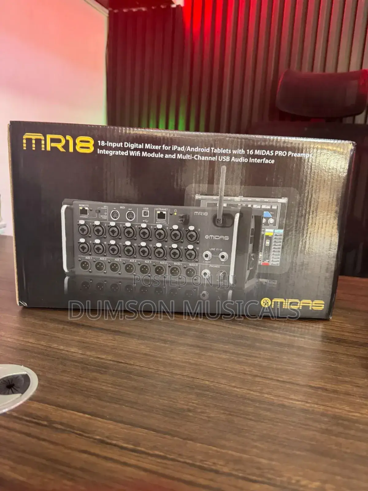 Midas Mr18- 18input Digital Mixer for iPad-android Tablets