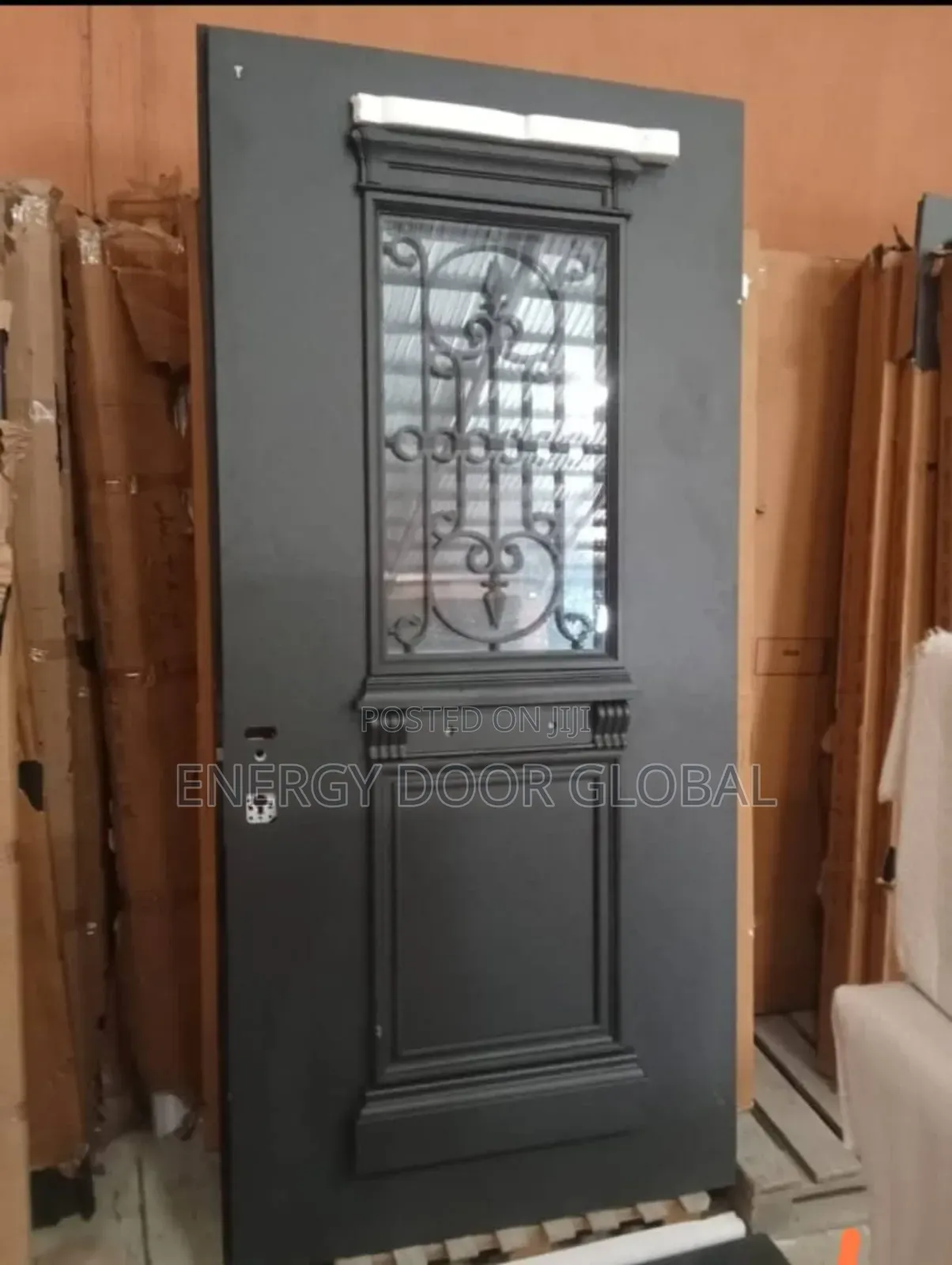4ft Half Quality Glass Standard 9inches Security Door