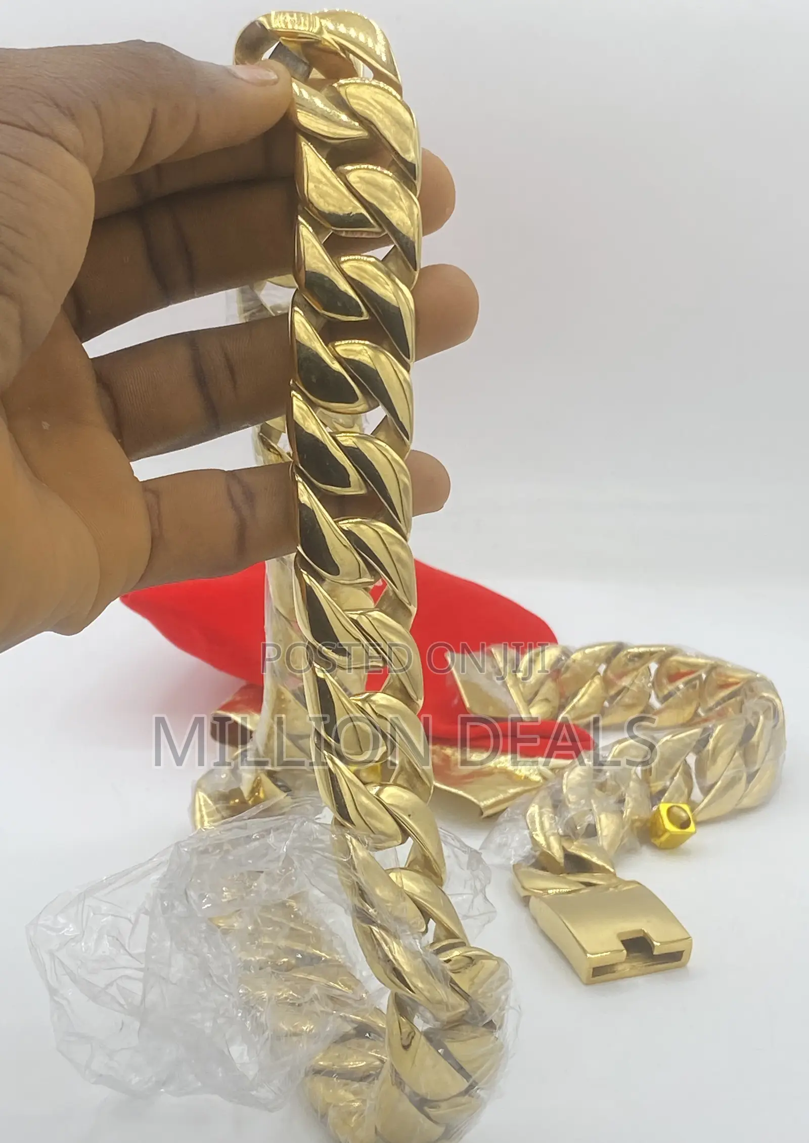 2 Pieces Set Luxury Men’S Neckpiece N Bracelet