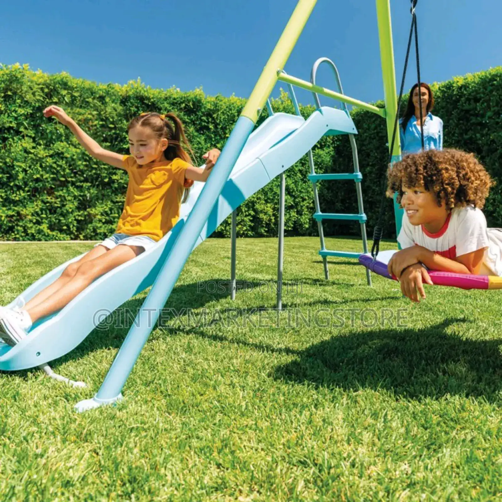 Intex Gray Swing With 5-Function Pmay Set