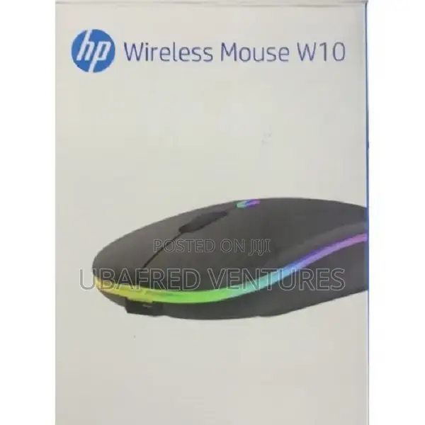 Hp W10 Wireless Rechargeable Mouse With RBG Lights
