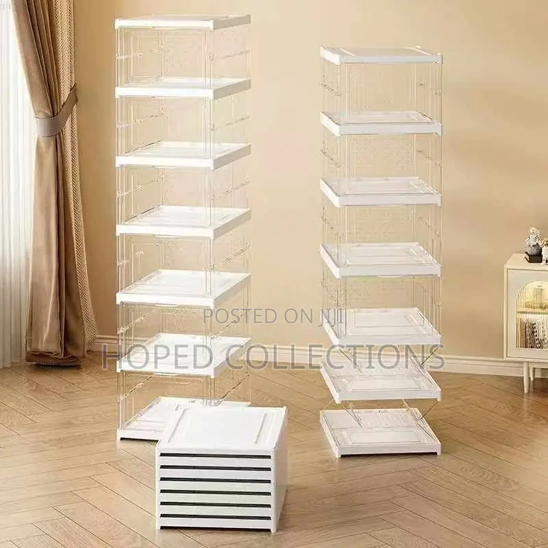 6 Layers Clear Transparent Shoe Rack