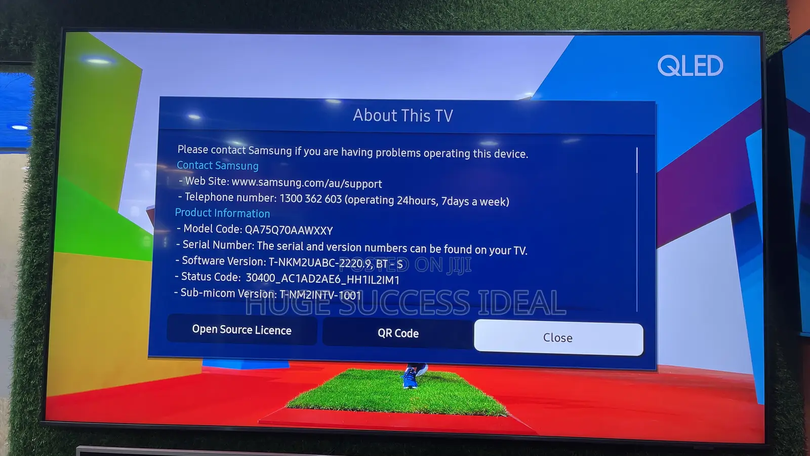 Samsung 75 Inch Qled Q70a Series Smart 4k Ultra Hd Hdr Tv