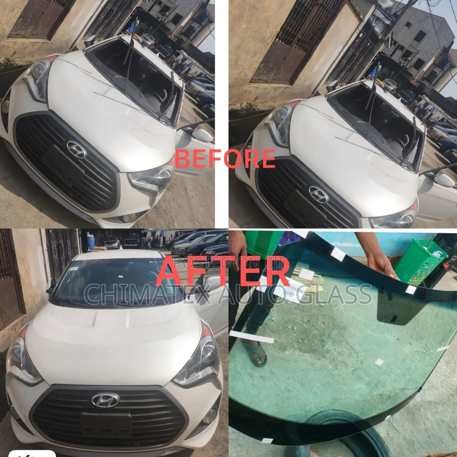 Hyu Veloster Windscreen Installation We Deliver