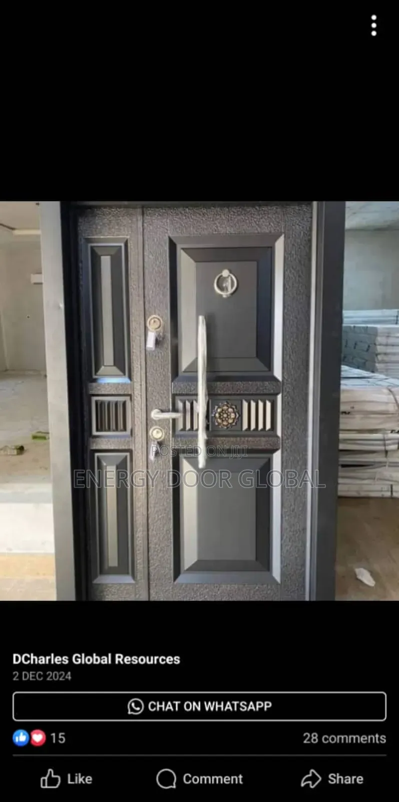 Special Copper Cast Door 9"Inches Frame Security Door