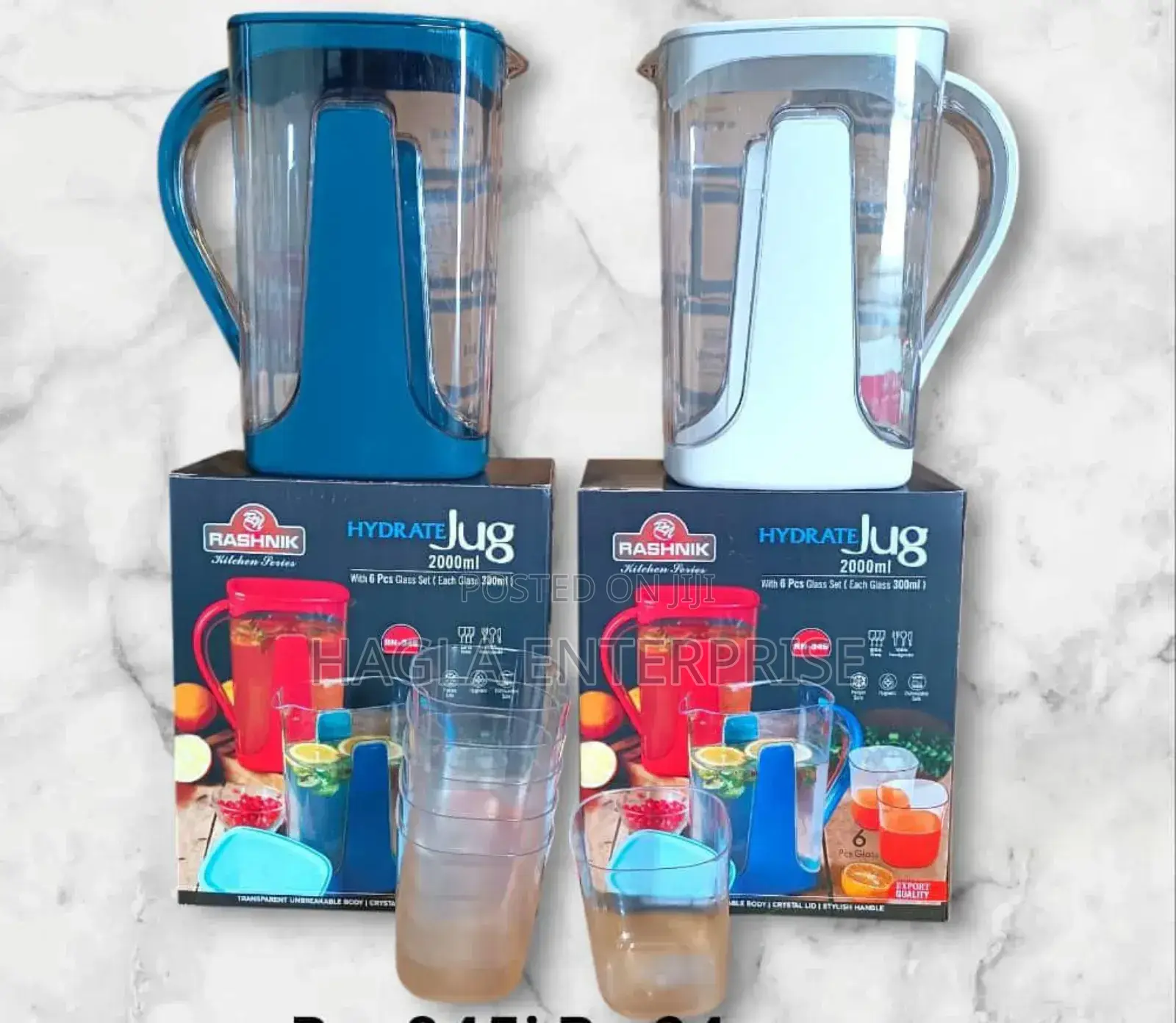2000ml Acrylic Jug With 6cups