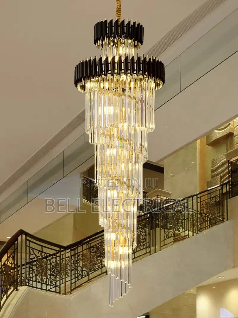 Luxury Spiral Crystal Chandelier