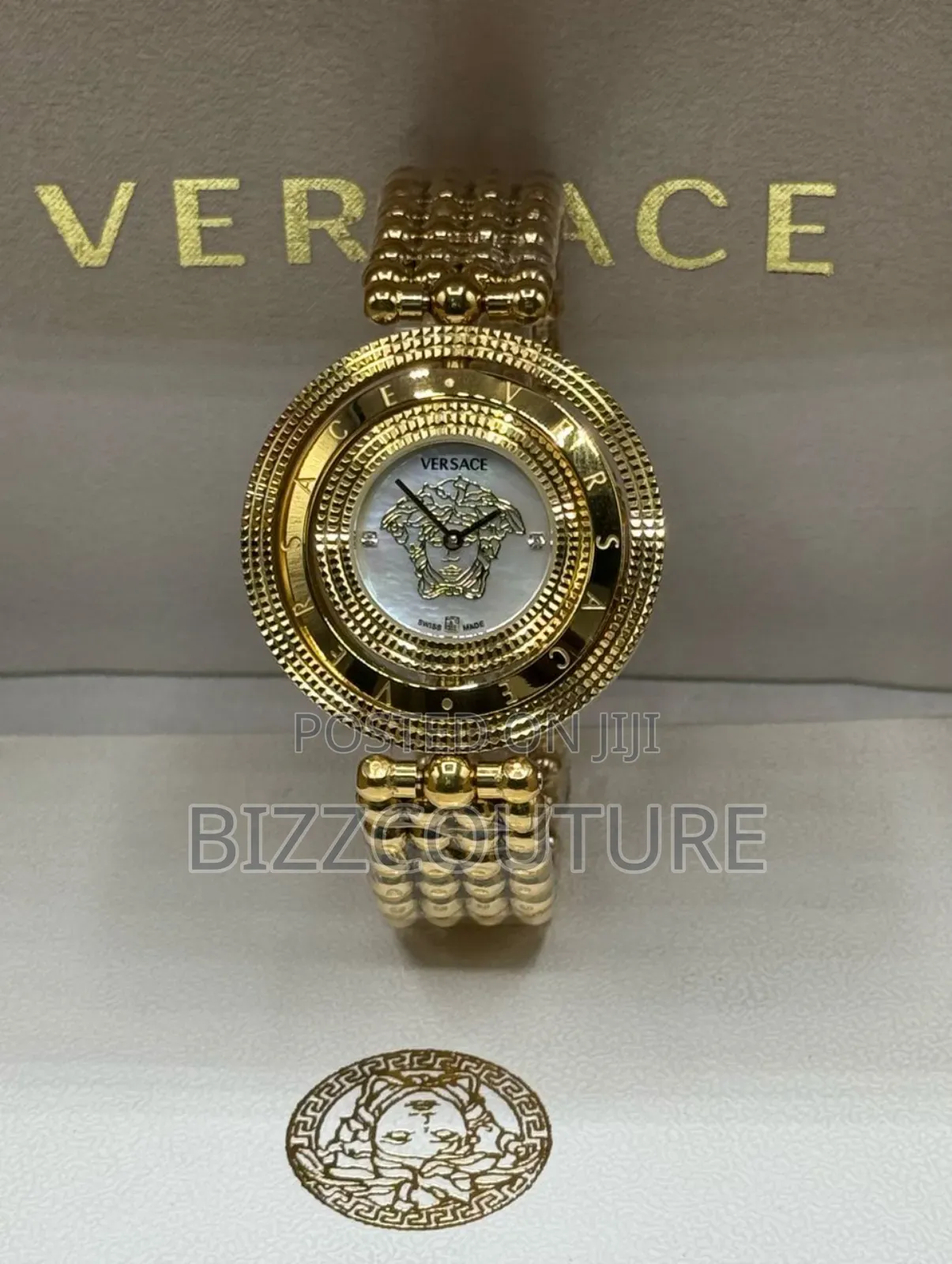 Original Versace Gold Stainless Steel Watch