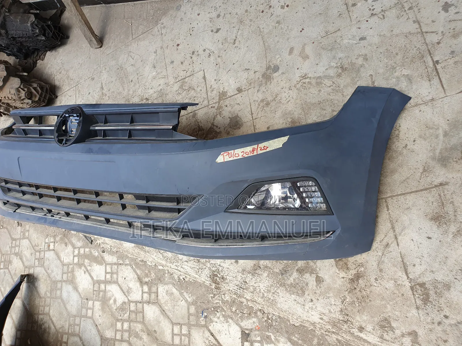 Front Bumper Volkswagen Polo 2018 Fog Lamp