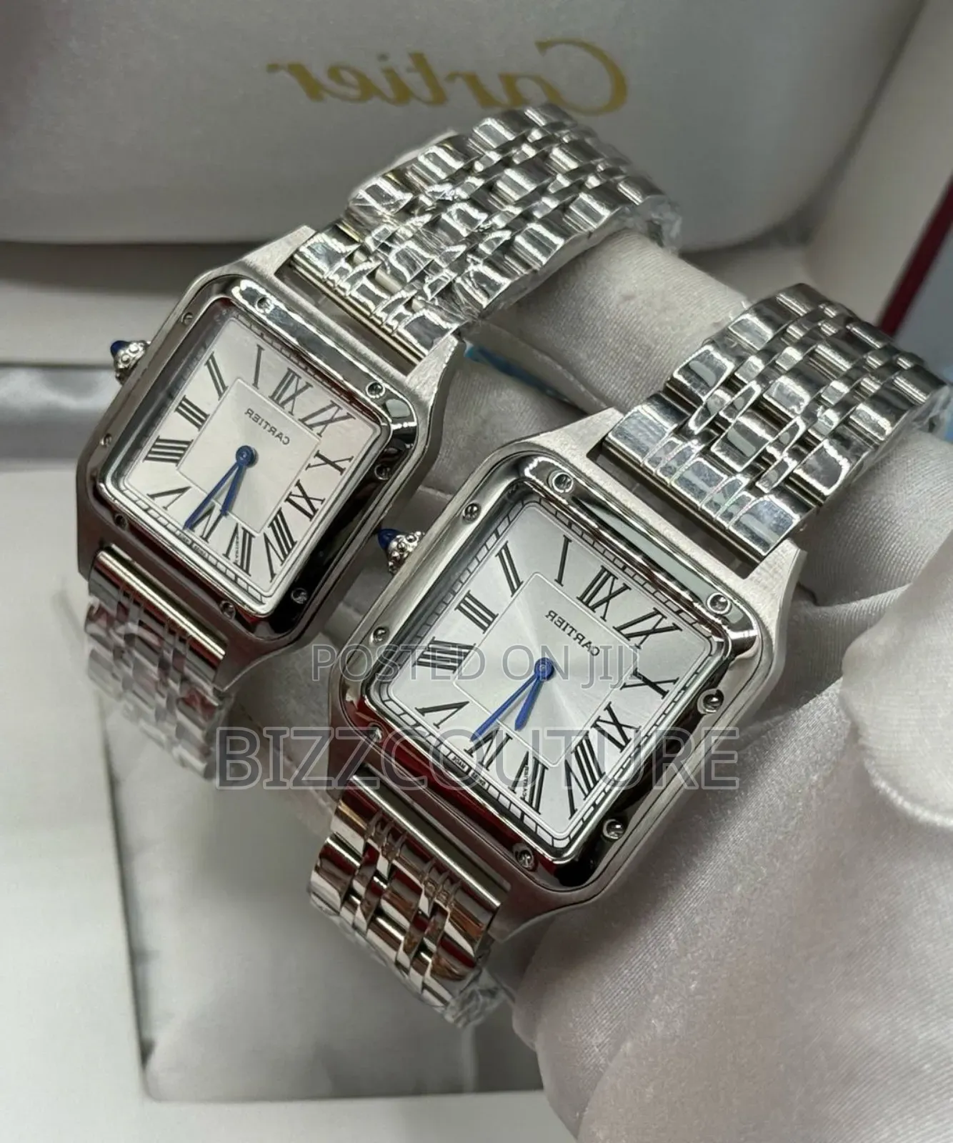 Original Cartier Silver Stainless Steel Watch