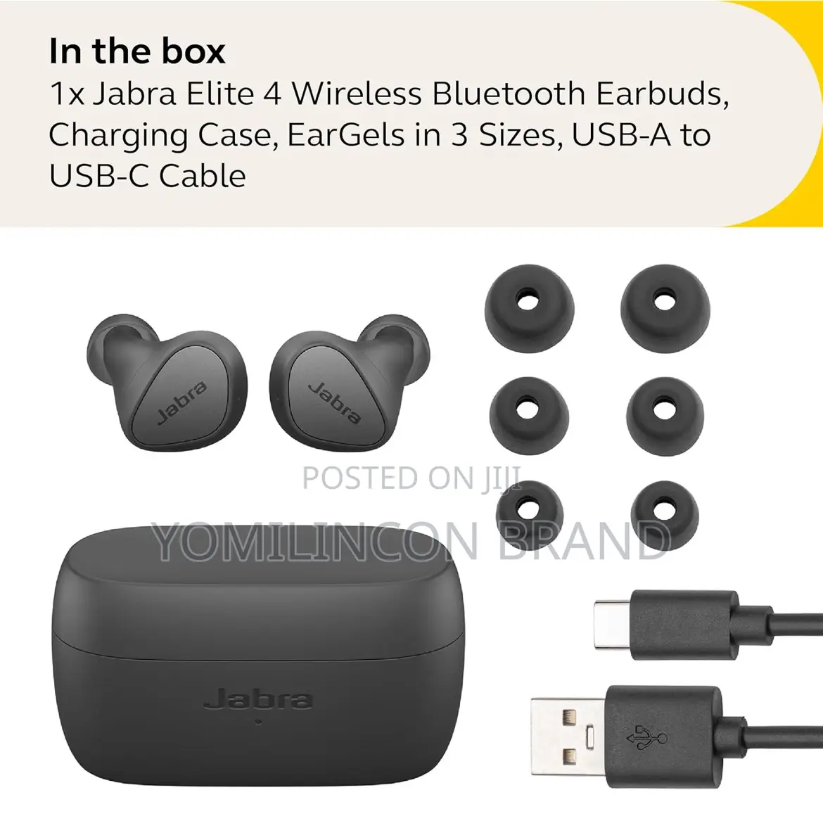 Jabra Elite 4 True Wireless Earbuds - Active