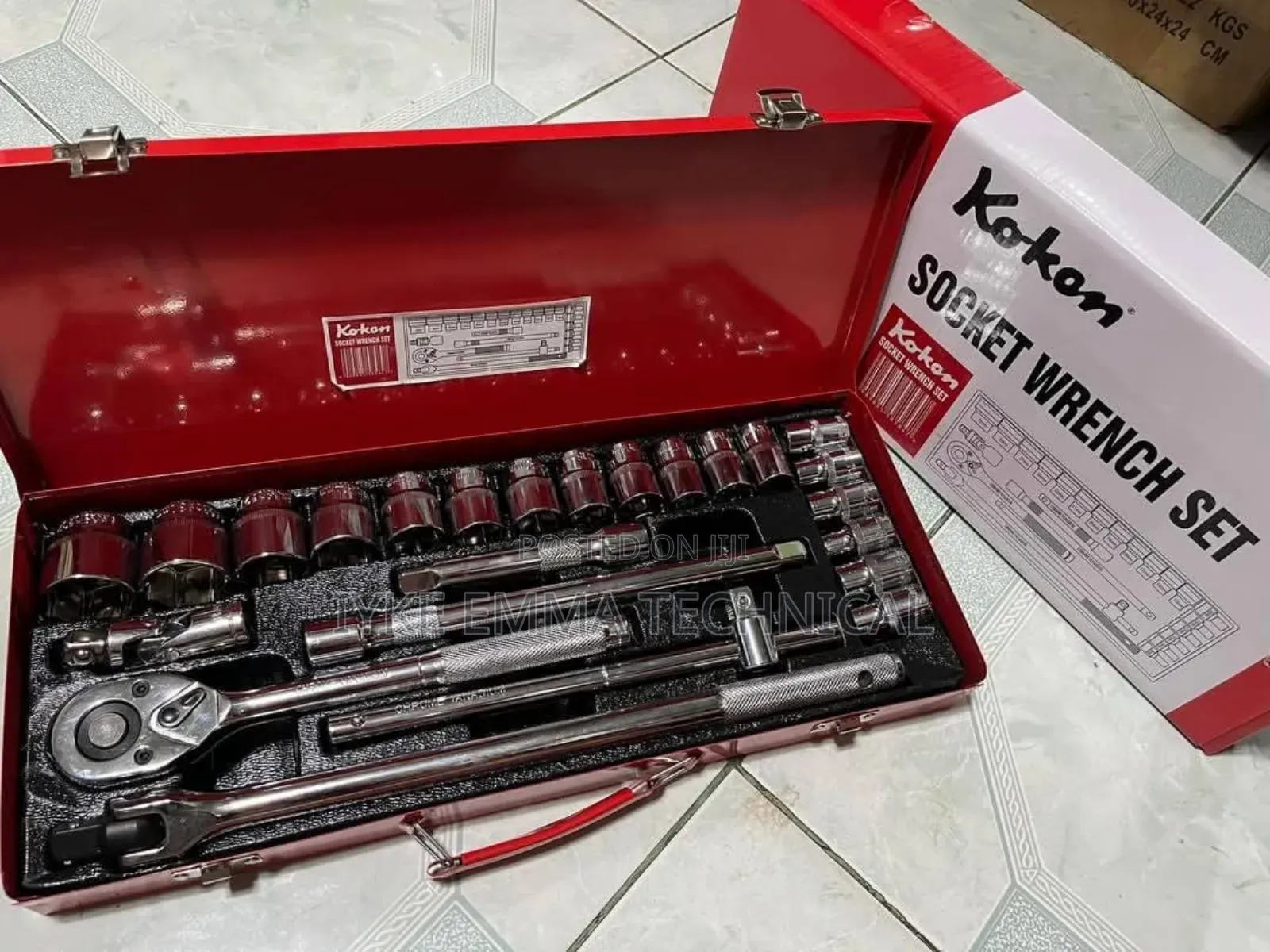 1/2" Drive Socket Wrench Set Heavy Duty Chrome Vanadium