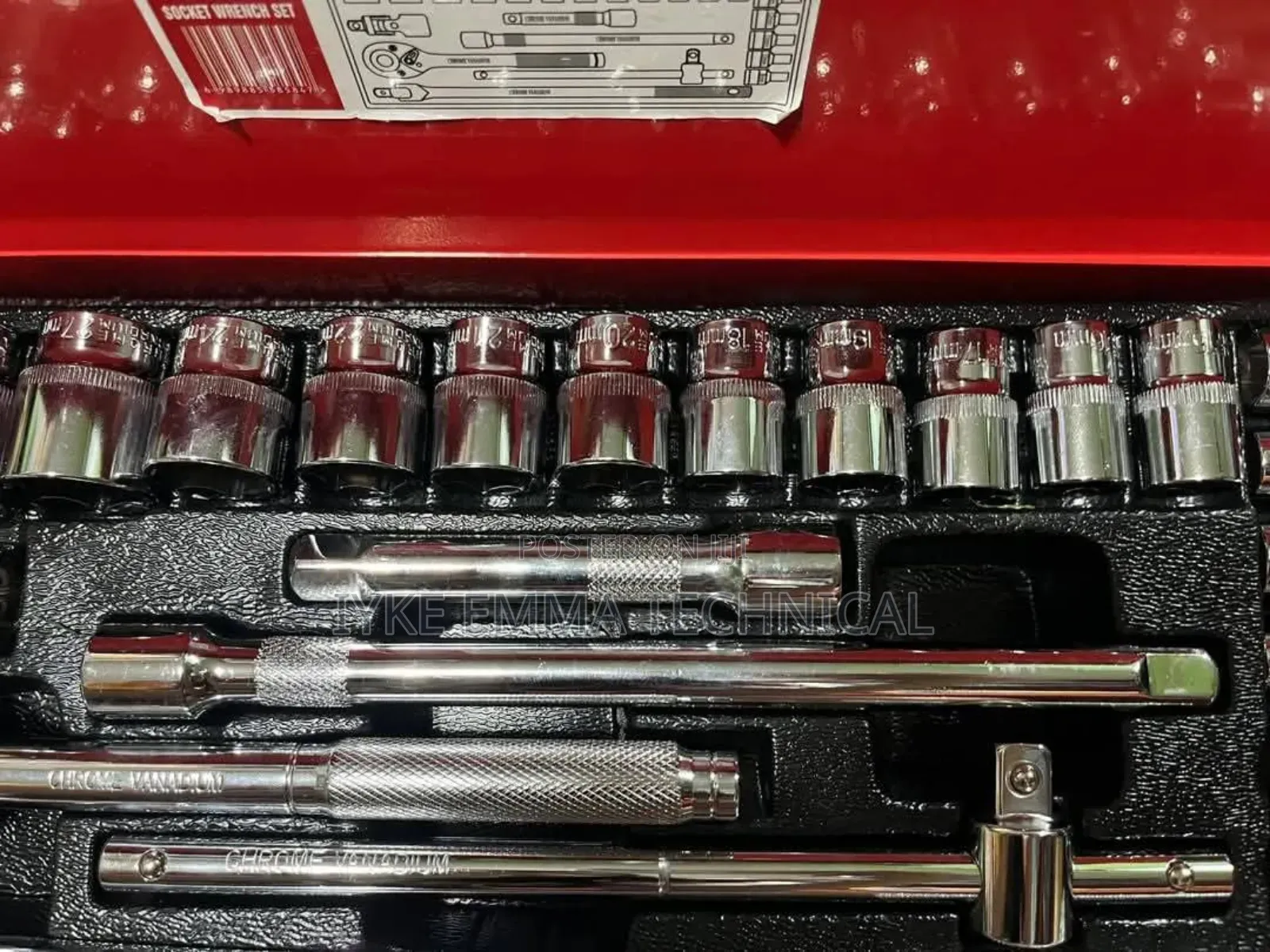 1/2" Drive Socket Wrench Set Heavy Duty Chrome Vanadium