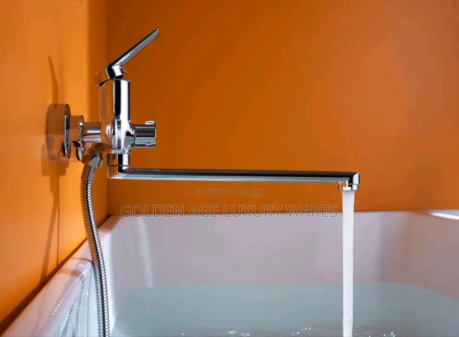 Wall Mounted Bathtub Mixer Chrome