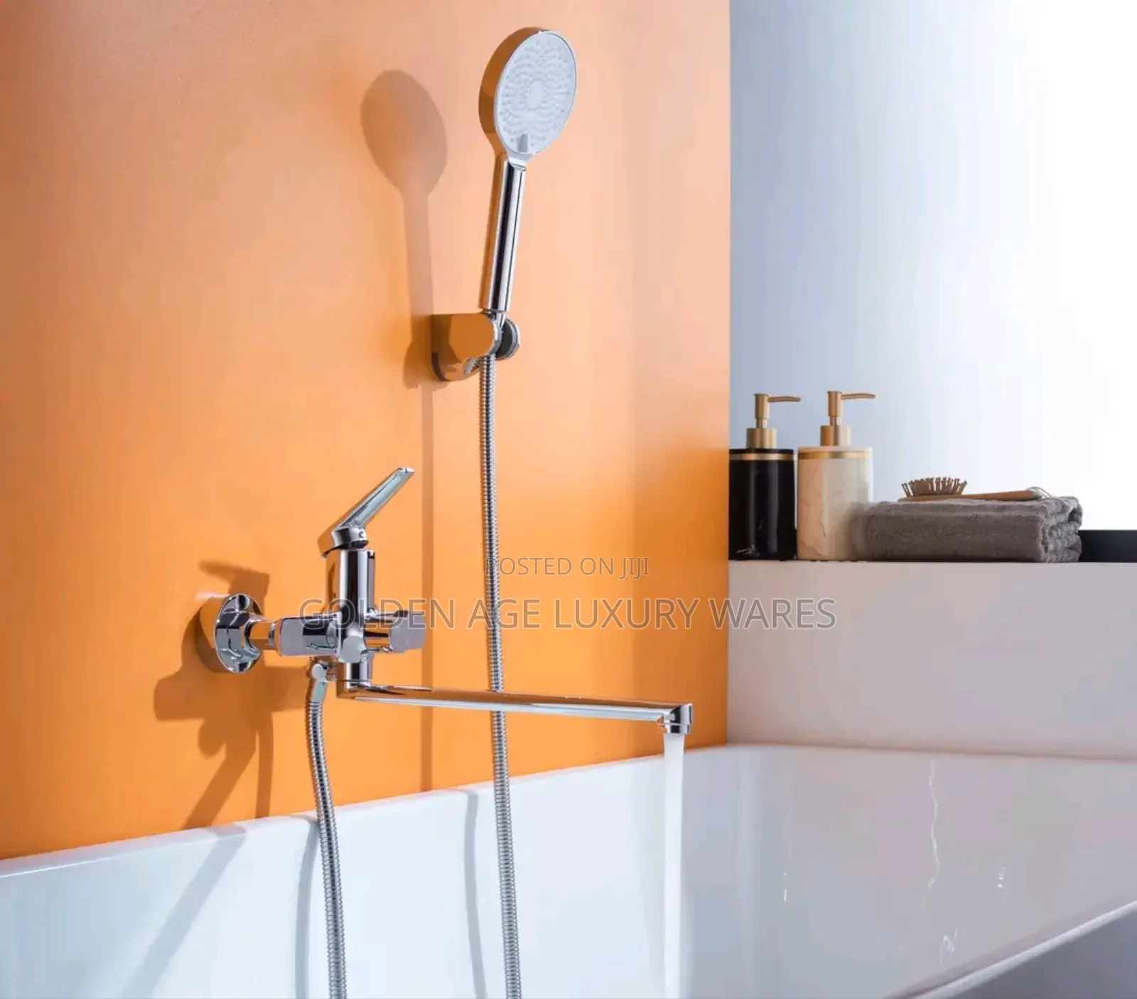 Wall Mounted Bathtub Mixer Chrome