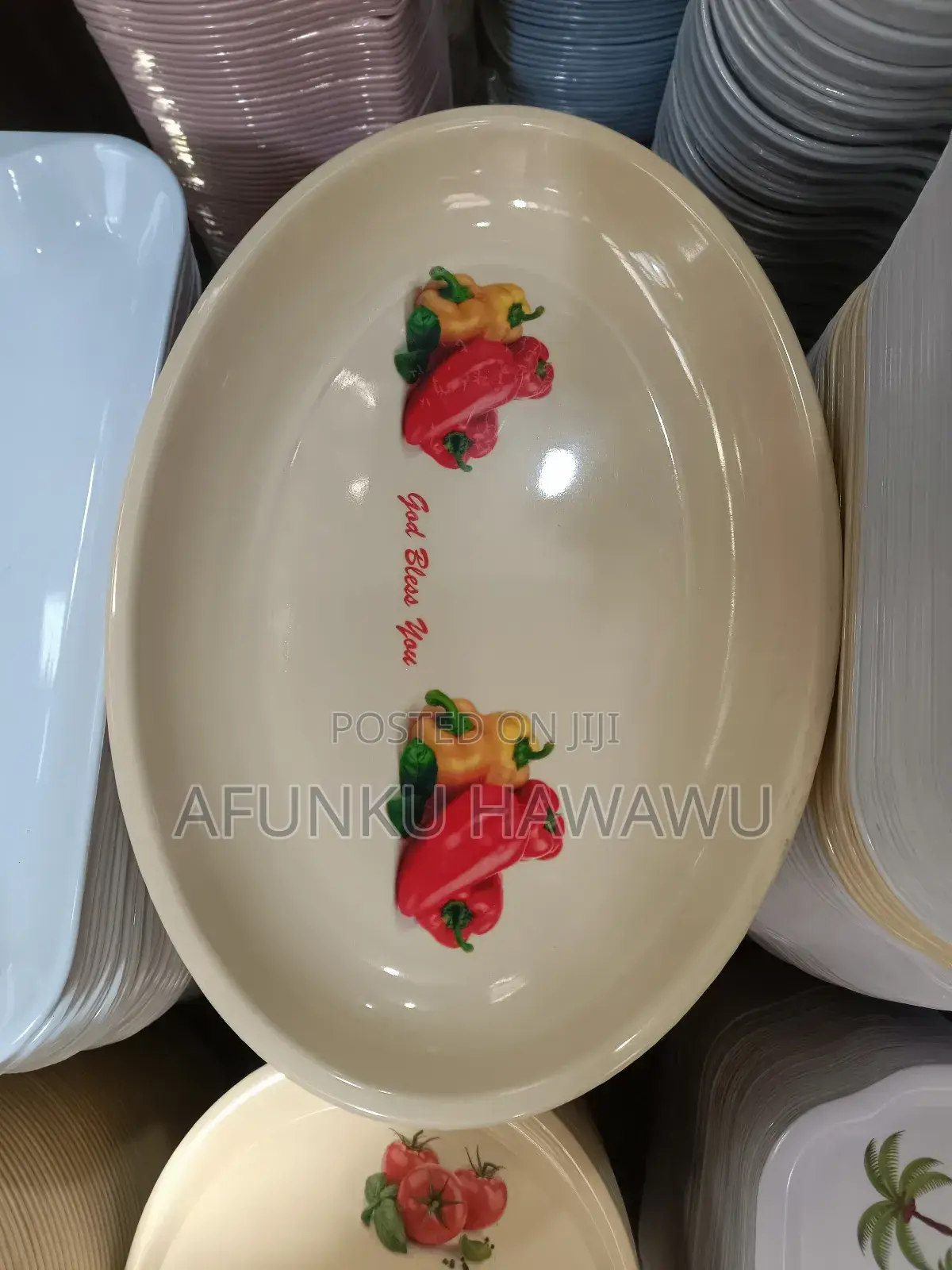 Unbreakable Oval Trays 12pcs