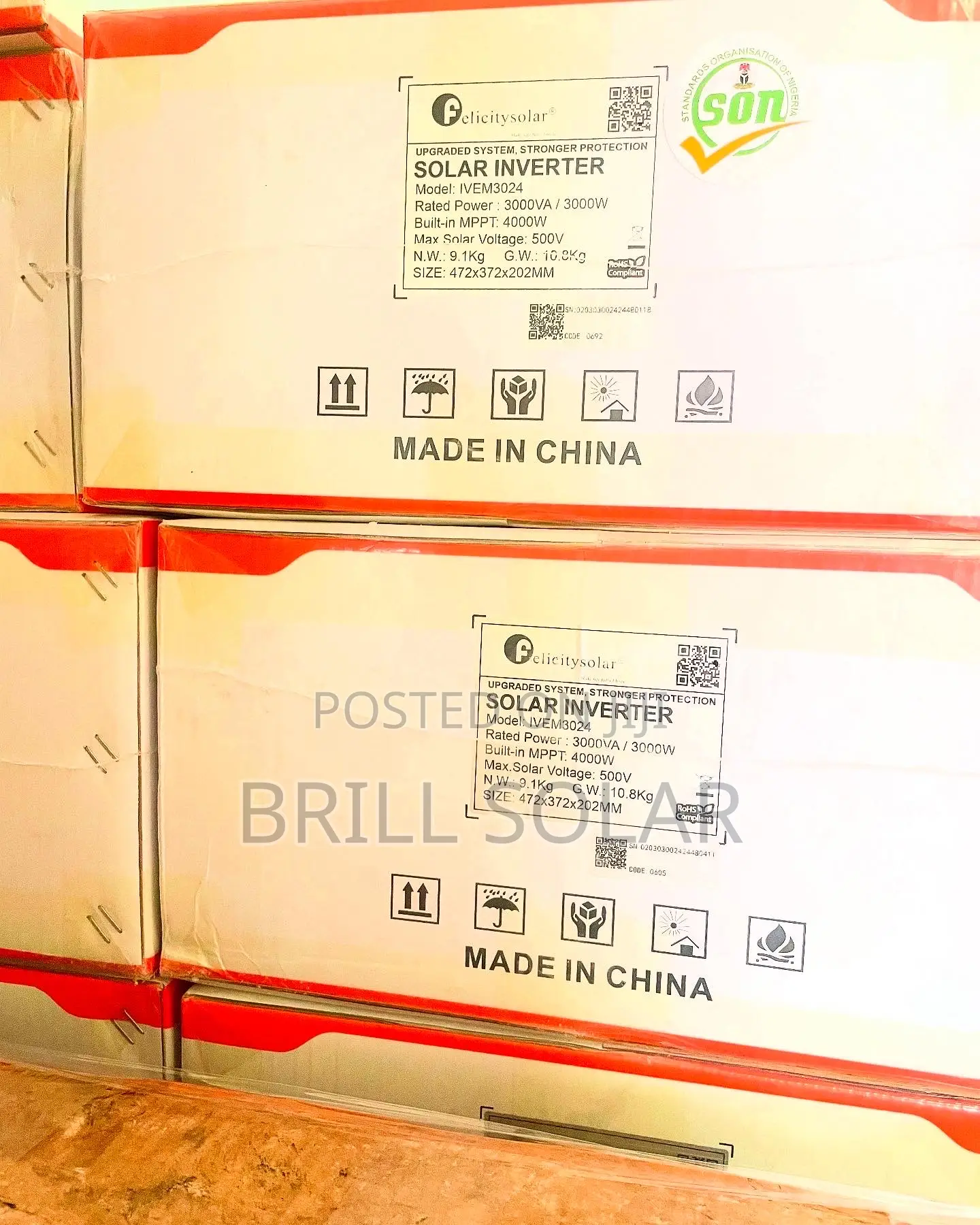 3kva, 24v Felicity Pure Sine Wave Hybrid Inverter - Ivem