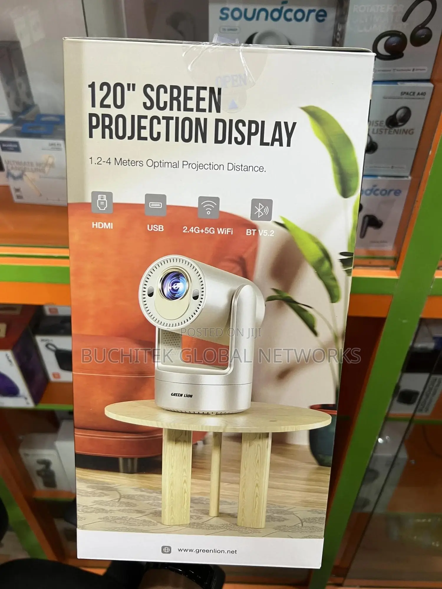 Green Lion Prisma Portable Projector 5200mah.