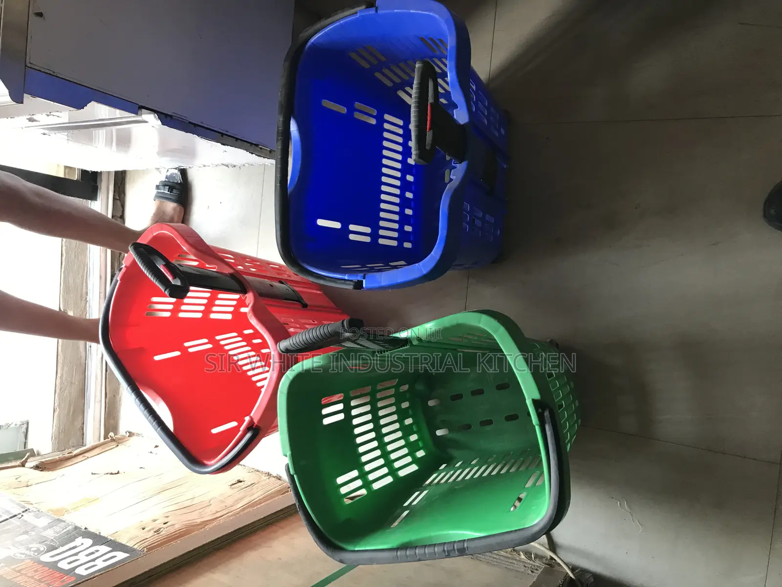 Supermarkets Shopping Basket Basket With Trolley