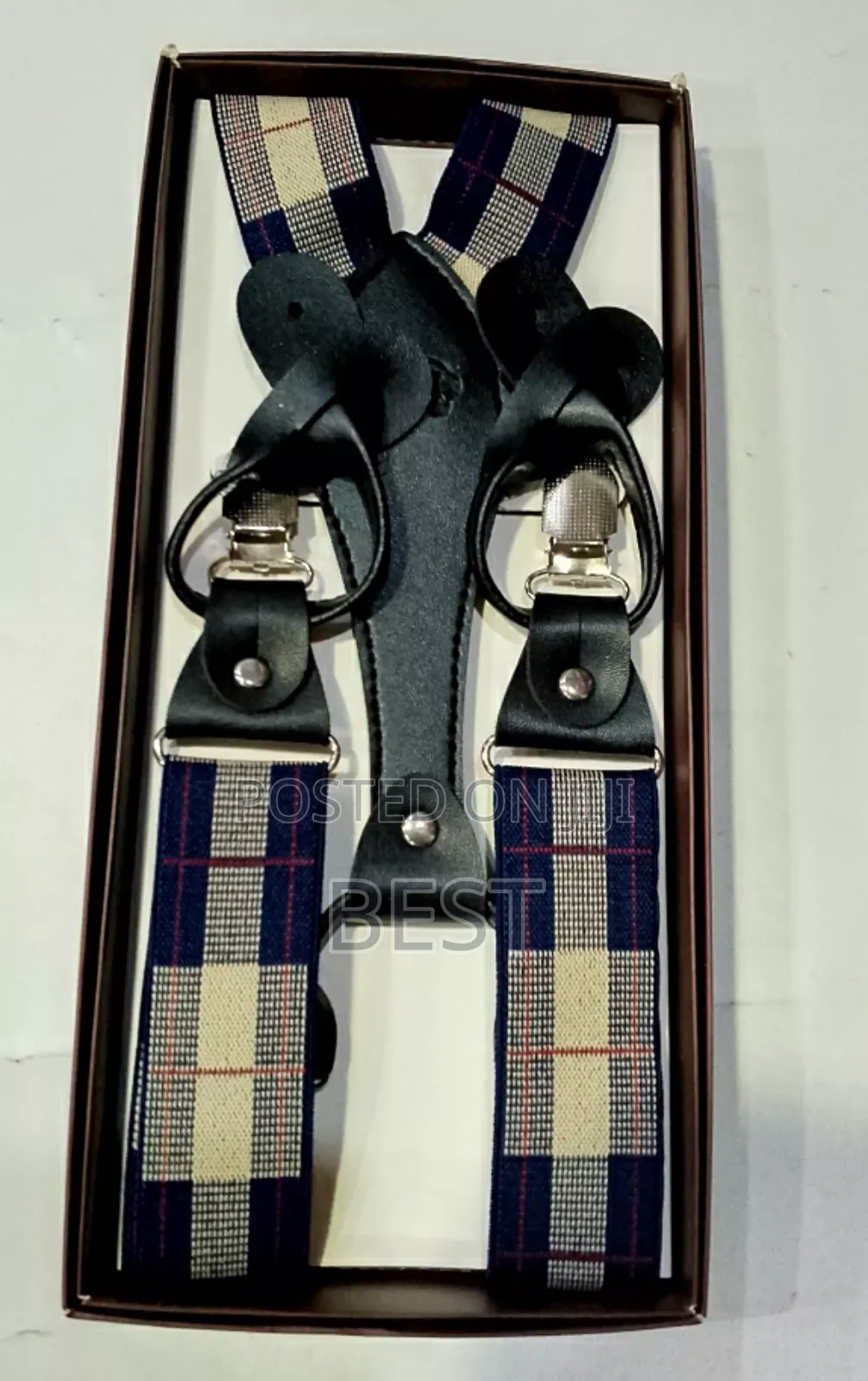 Check Stripes Designs Suspenders/Cross Belts