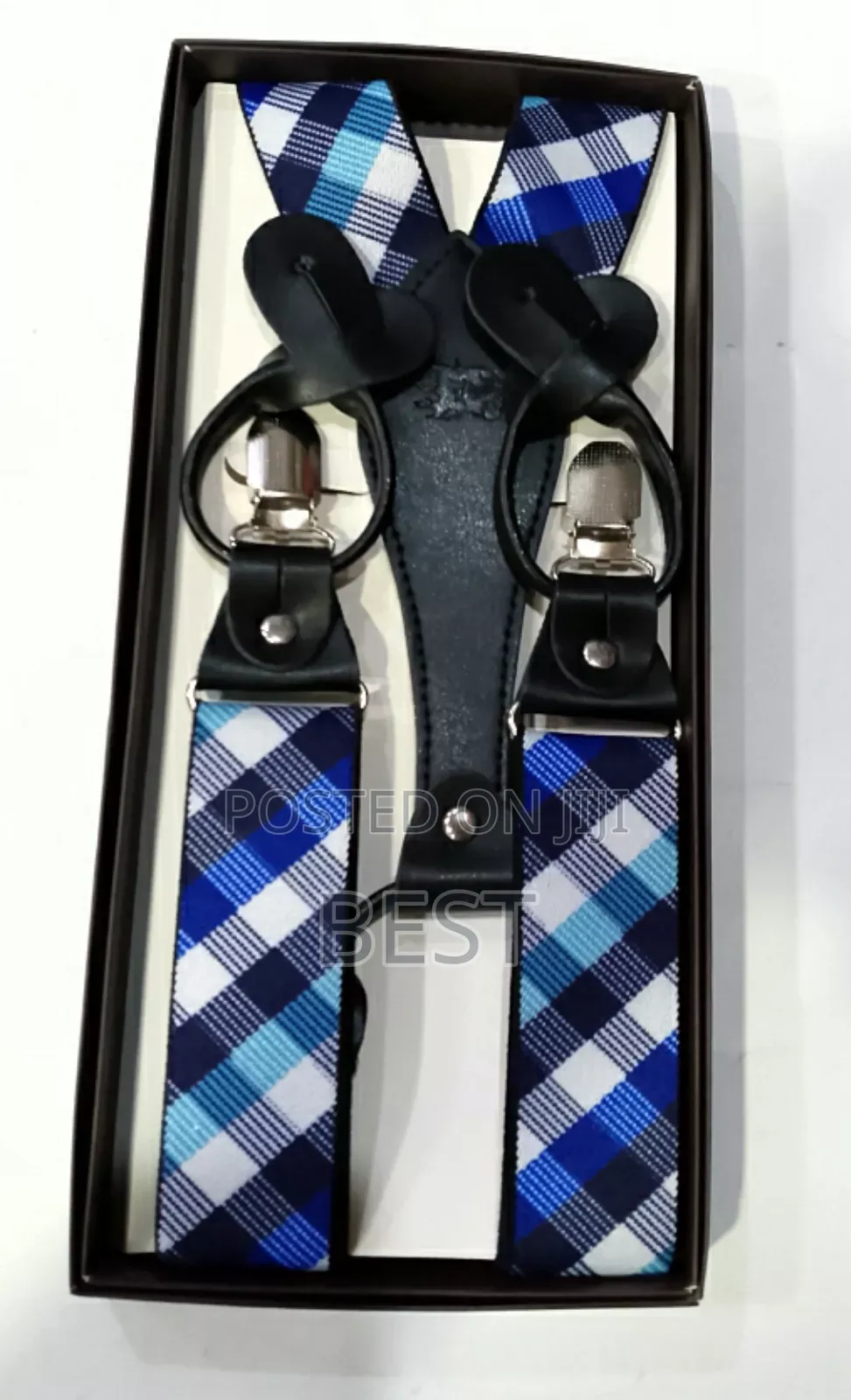 Check Stripes Designs Suspenders/Cross Belts
