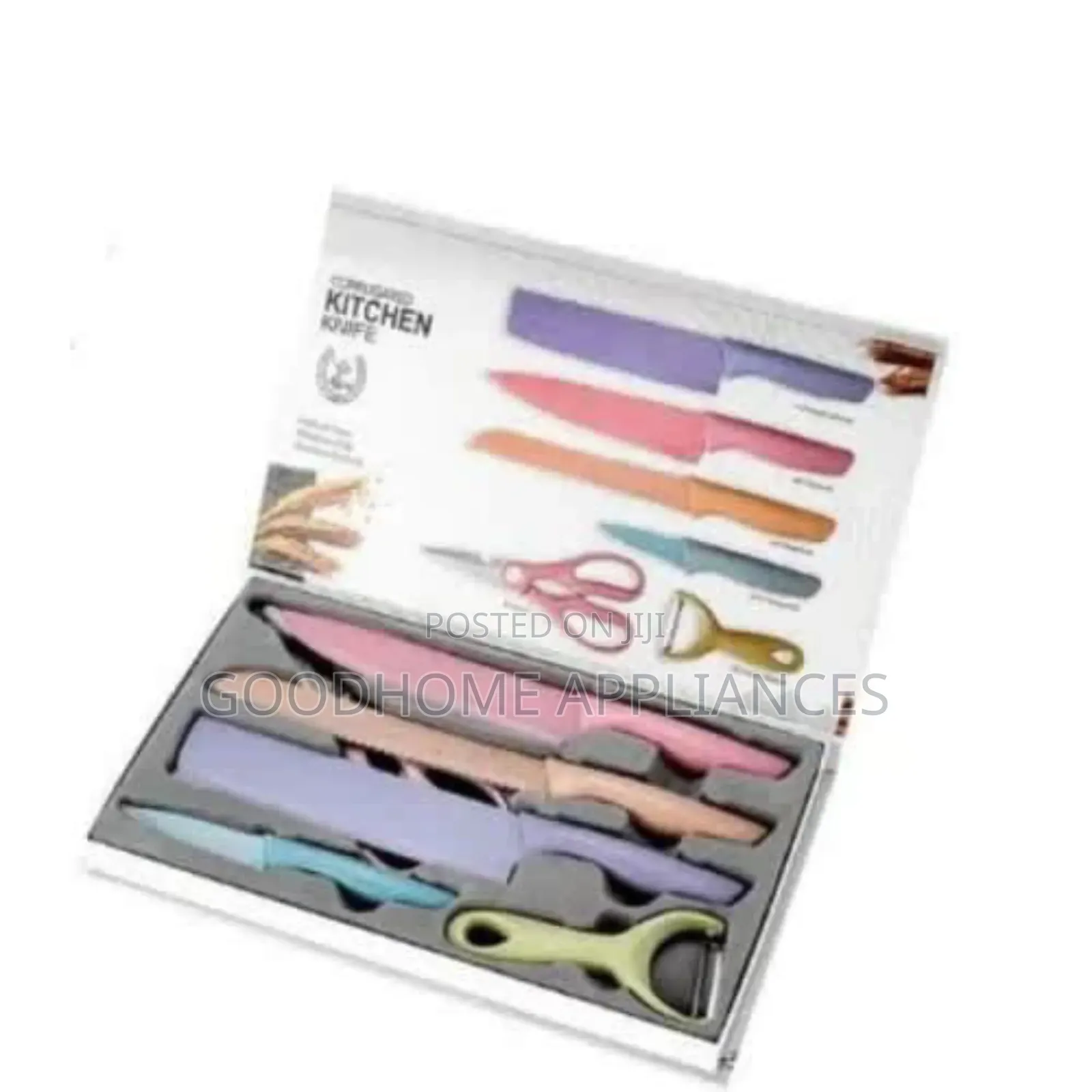 Corrugated 6 Pieces Kitchen Knife Set