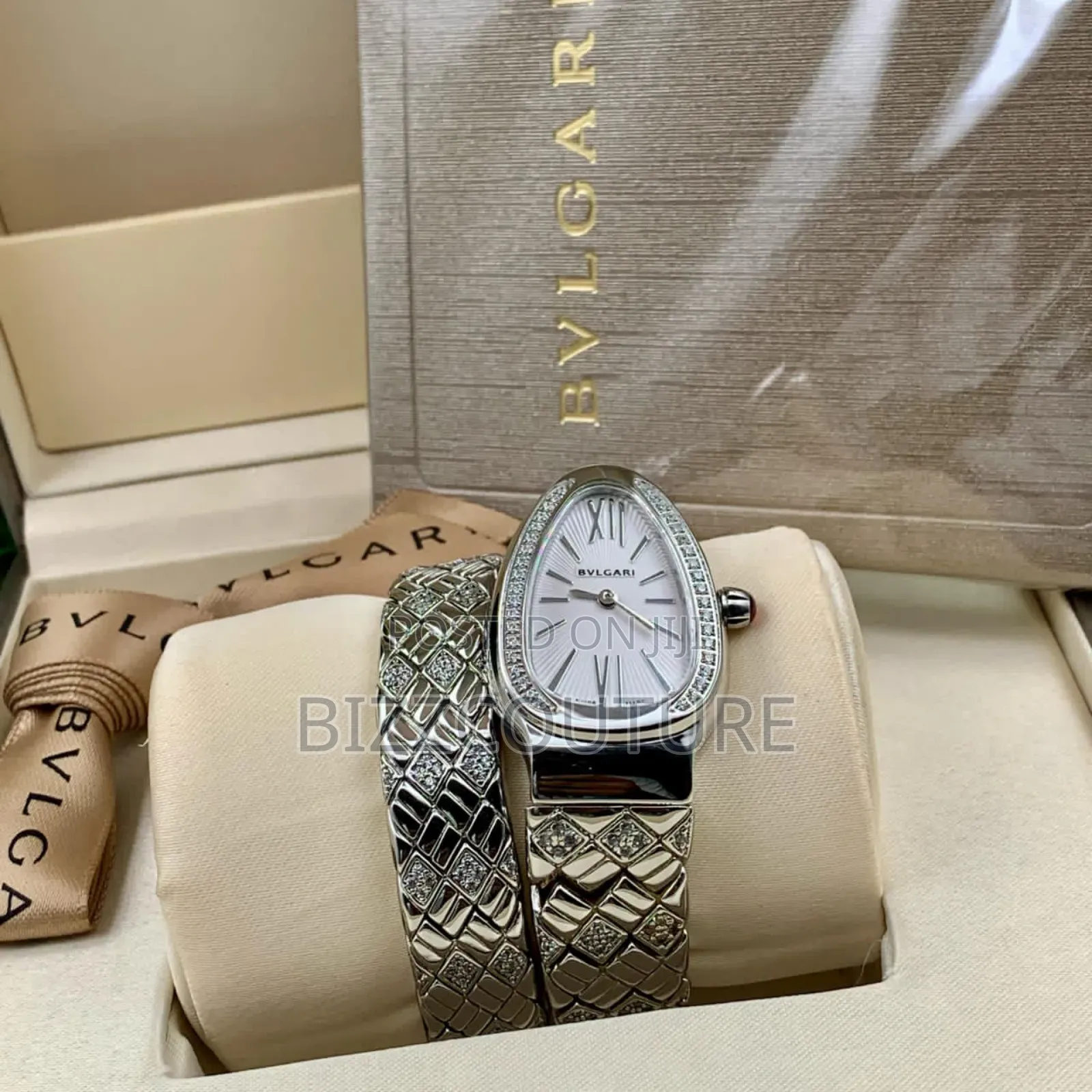 Original Bvlgari Silver Stainless Steel Watch