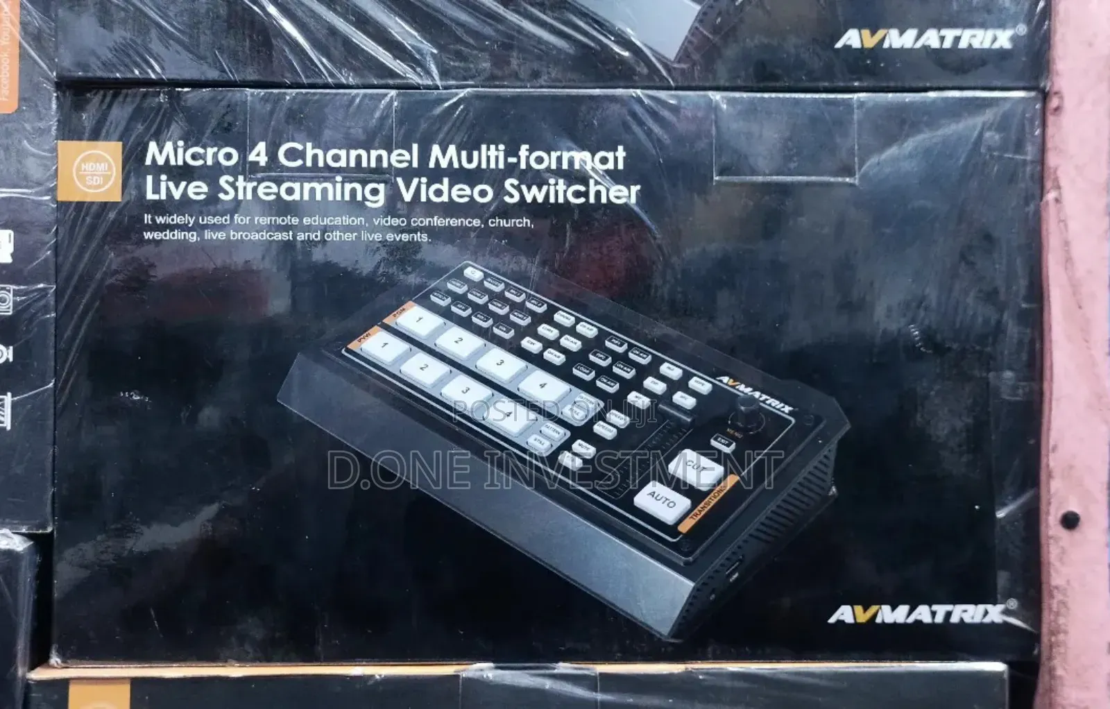 Avmatrix Hvs0403u Micro 4 Channels Sdi/Hdmi Video Switcher