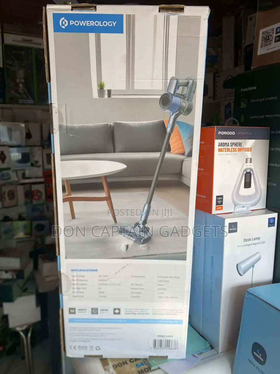 Powerology Cordless Stick Vacuum Detachable Battery Pp053