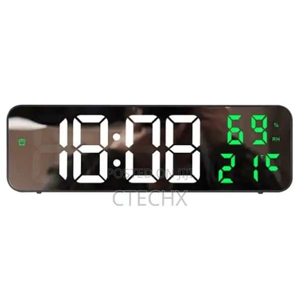 Budi DCX-671 Digital Led Wall Clock With Alarm