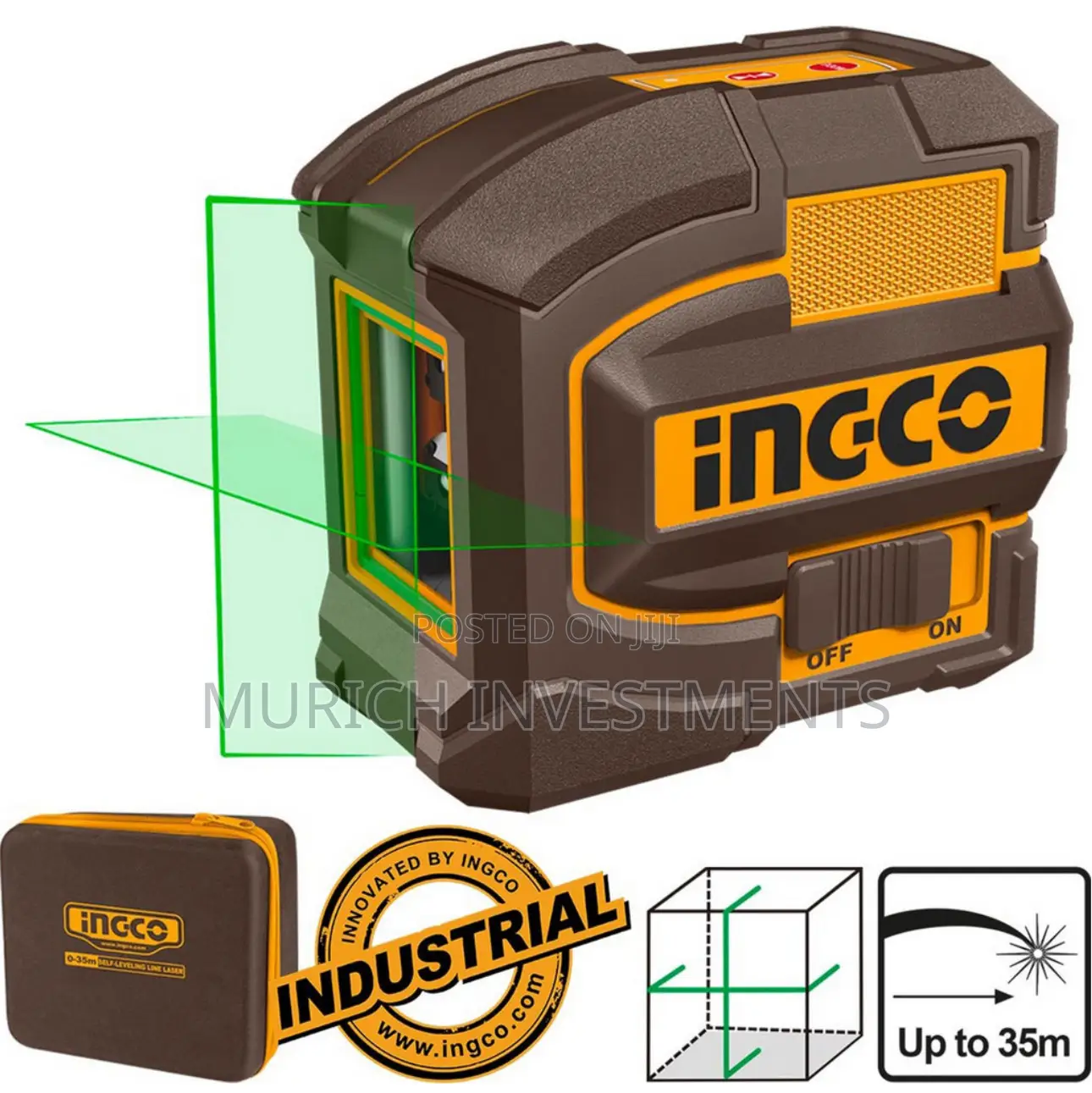 Self-Leveling Line Laser 35meter With Green Laser Beams