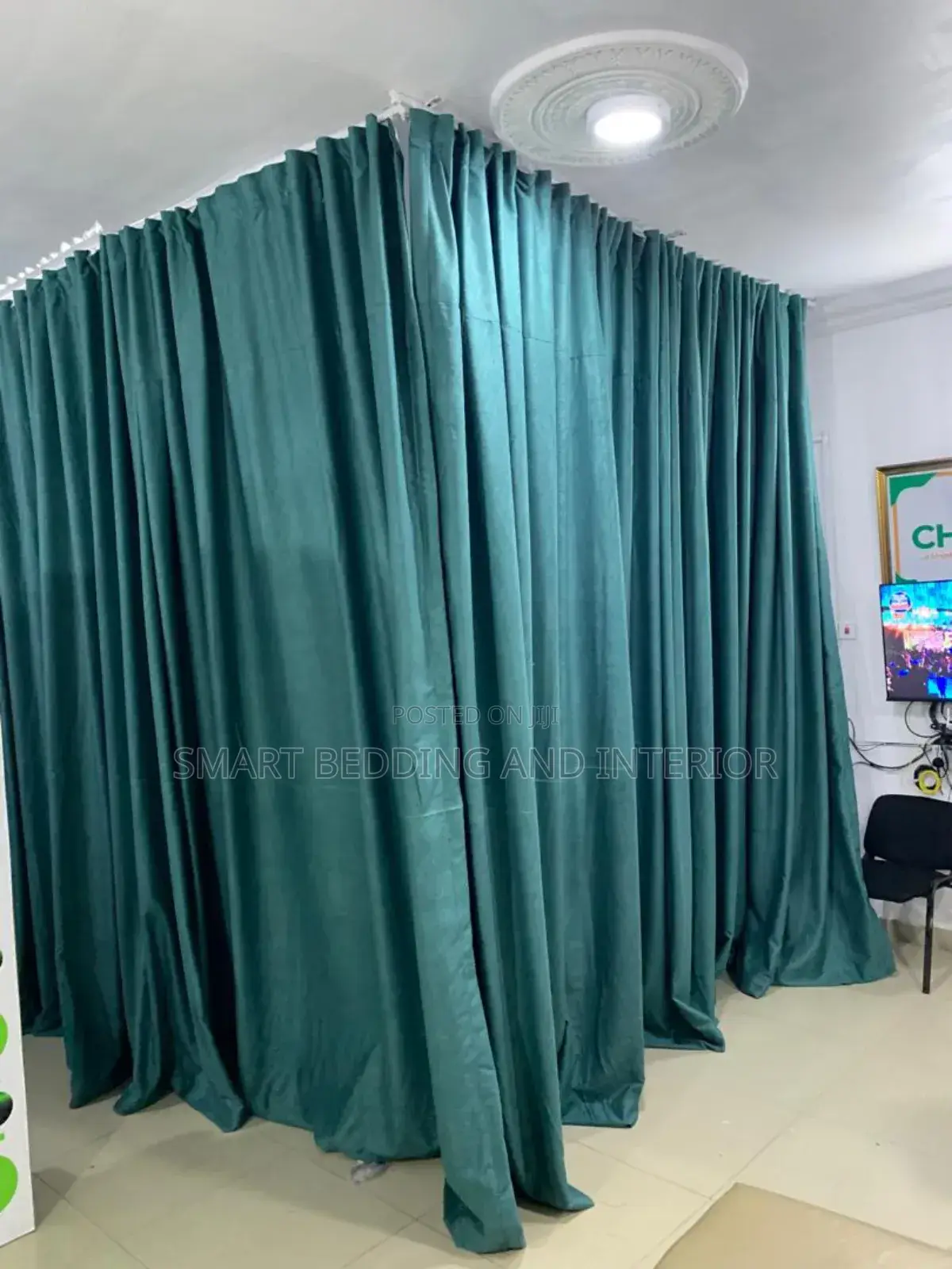 American Curtains ( Green Black Out)