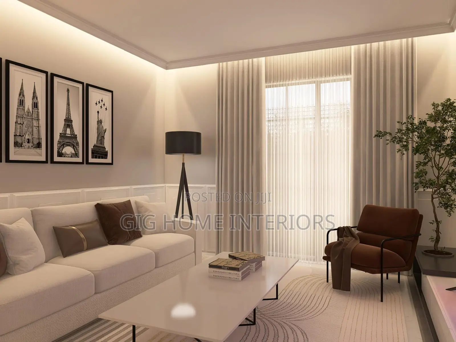 Premium Luxury Curtains Off White