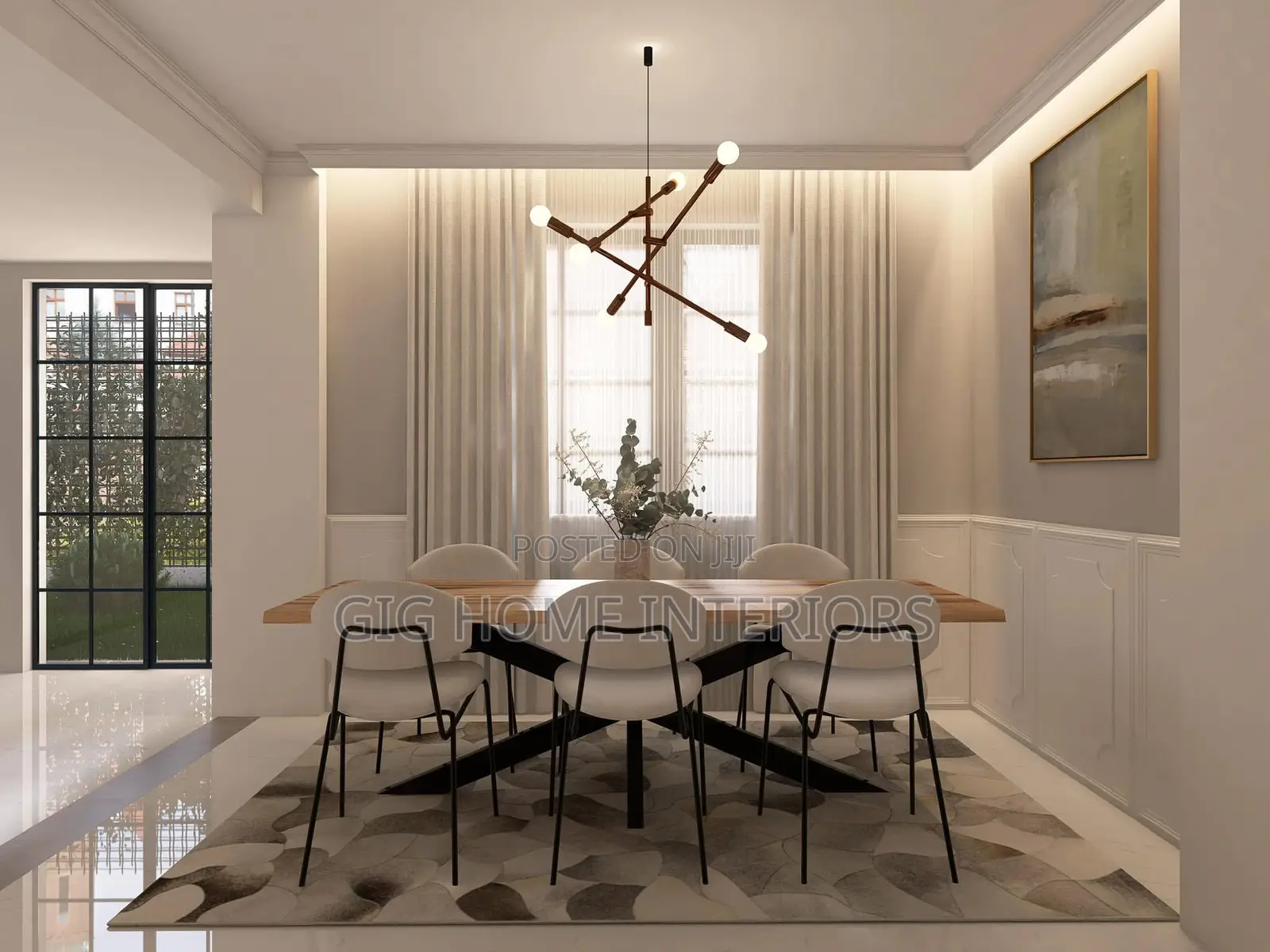 Premium Luxury Curtains Off White