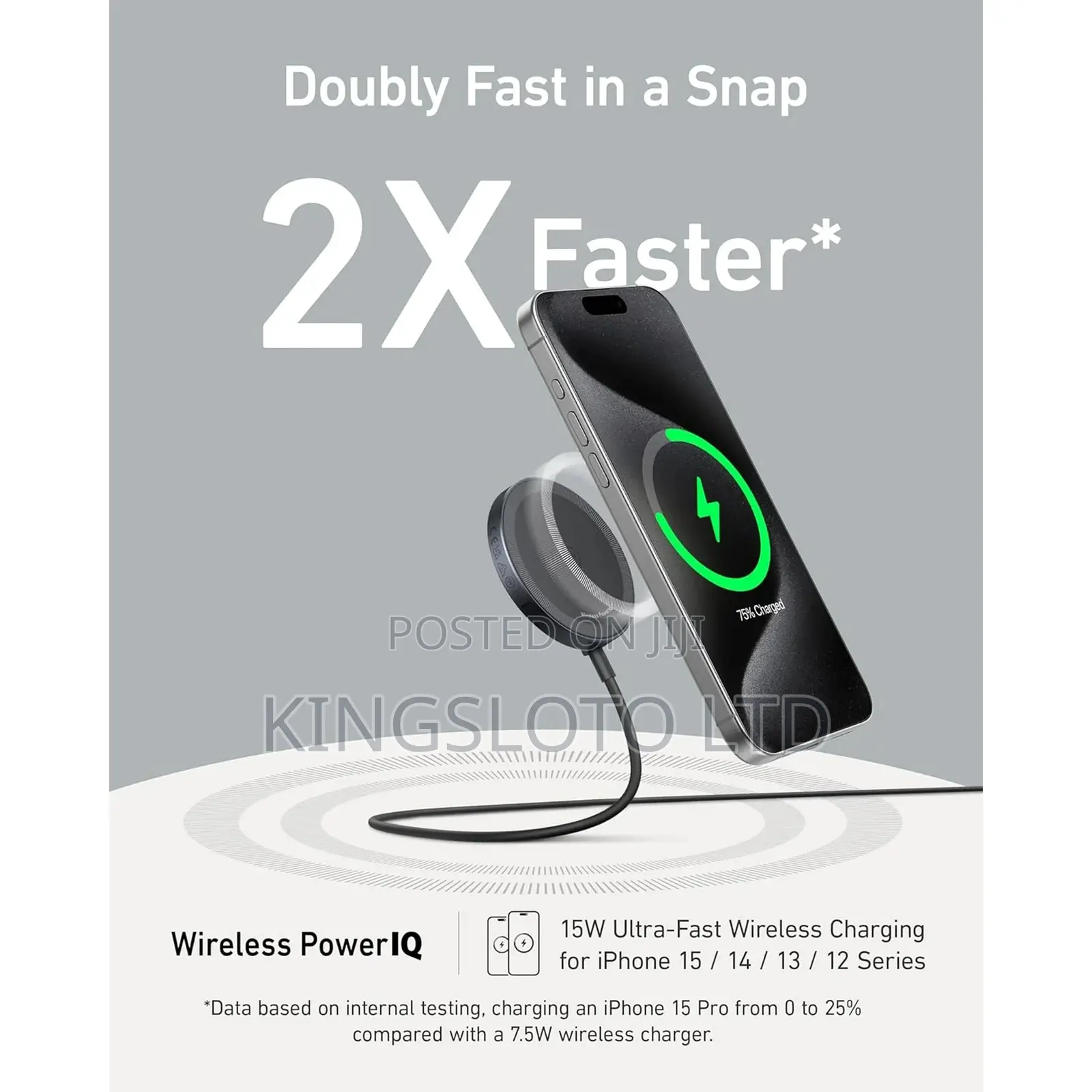 Magnetic Wireless Charger Fast Magsafe Compatible