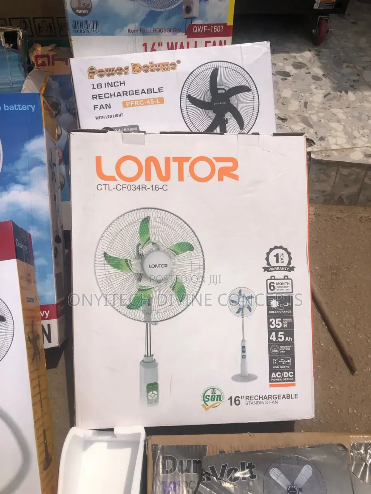 Lontor Rechargeable Standing Fan