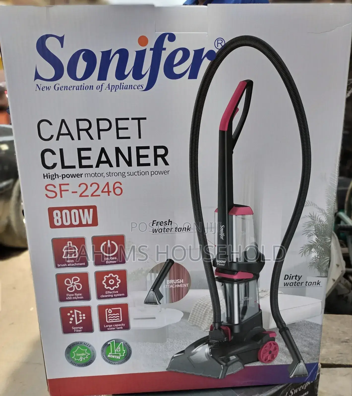 Powerful Upright Carpet, Upholstery Cleaner