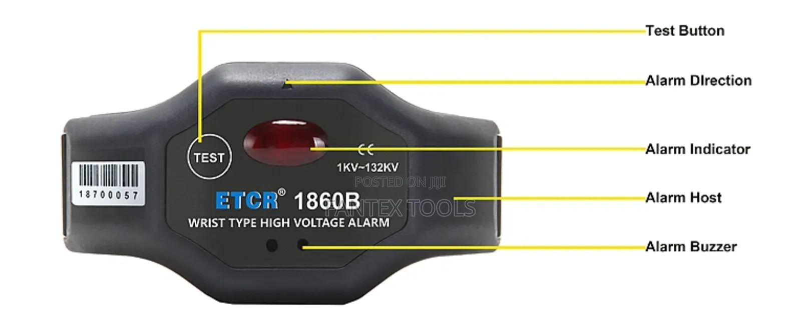 Wrist Type Approach Electric Alarm.